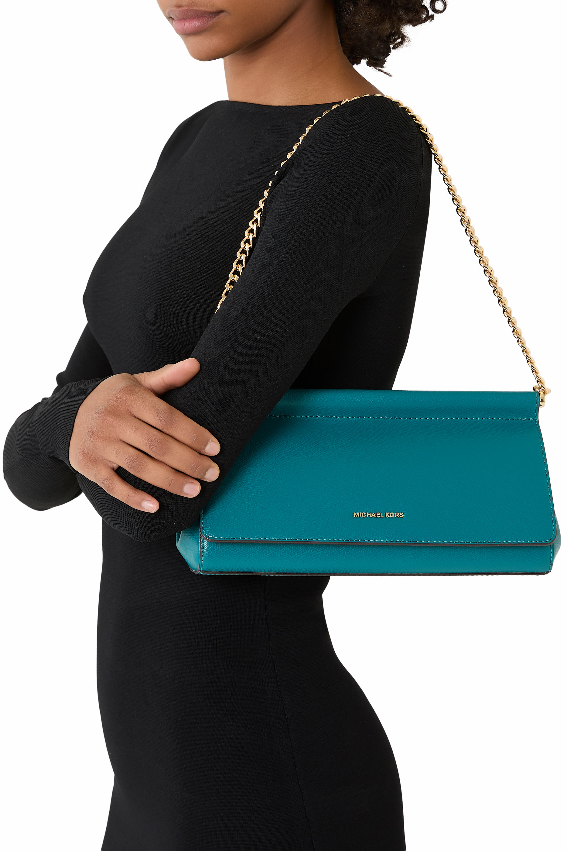 حقيبة بوشيت كارمين متوسطة جلد بارز الملمس