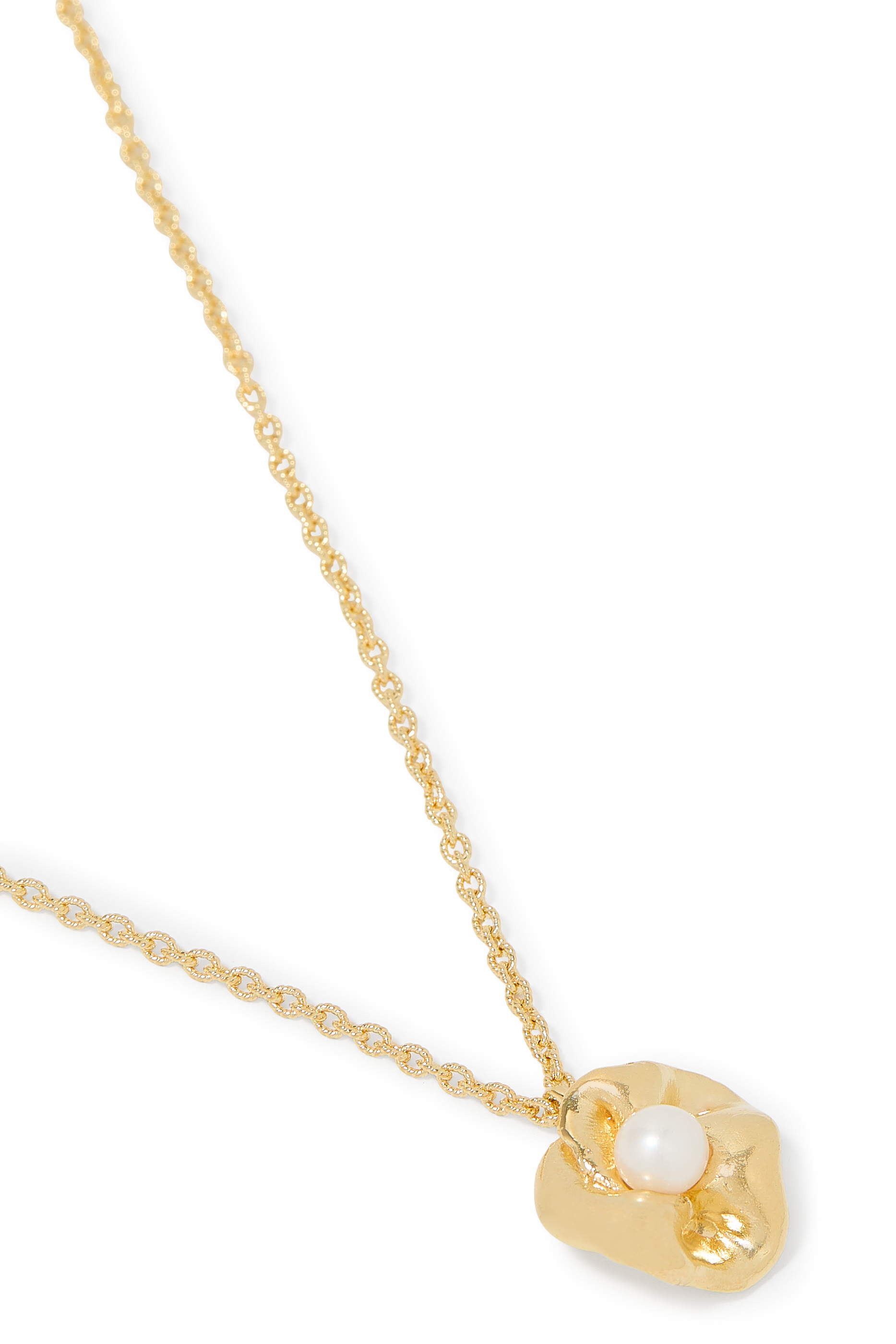 قلادة ريم أوديسي مزينة باللؤلؤ، فضة استرلينية معاد تدويرها مطلية بذهب أصفر عيار 18