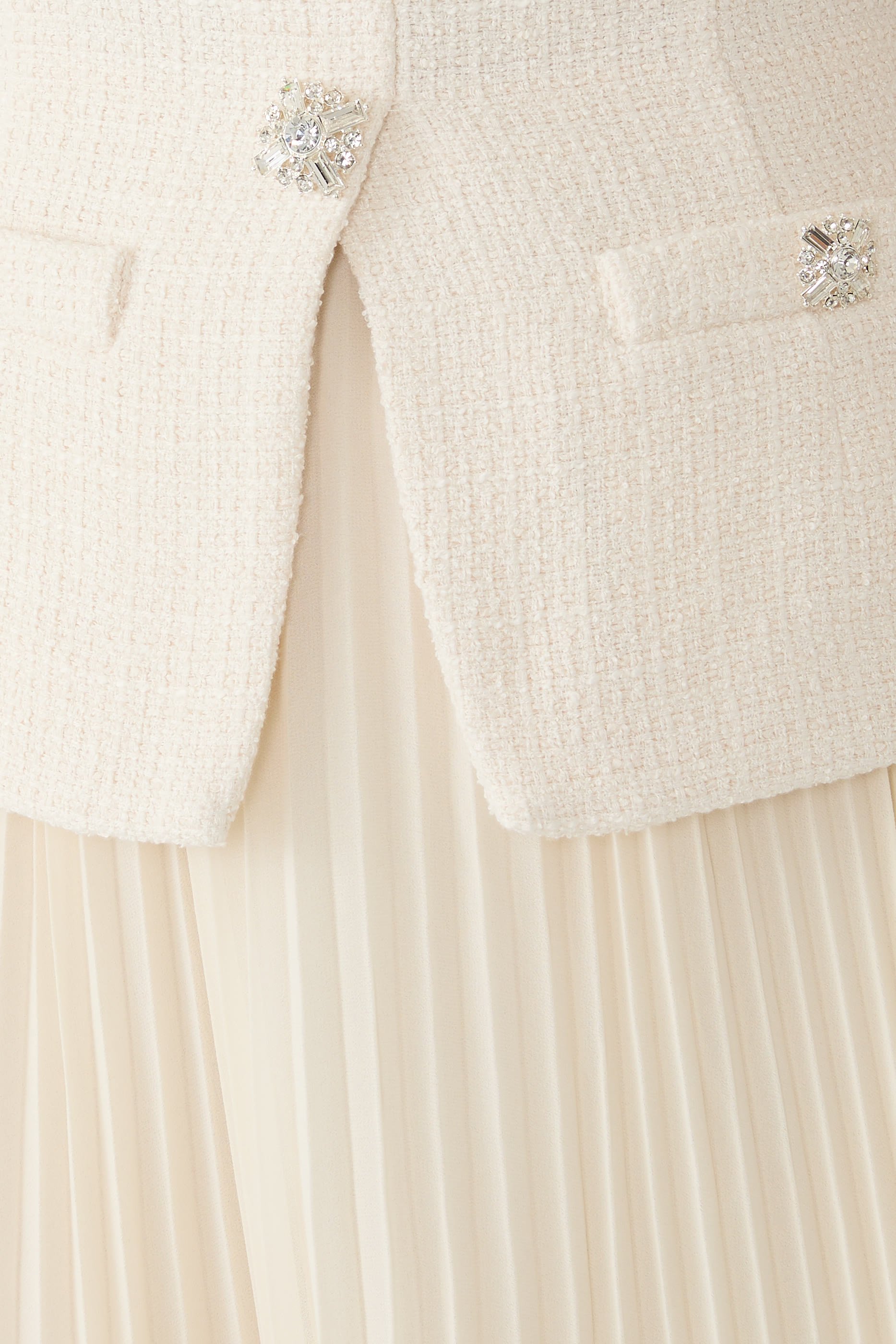 Boucle Collared Midi Dress 