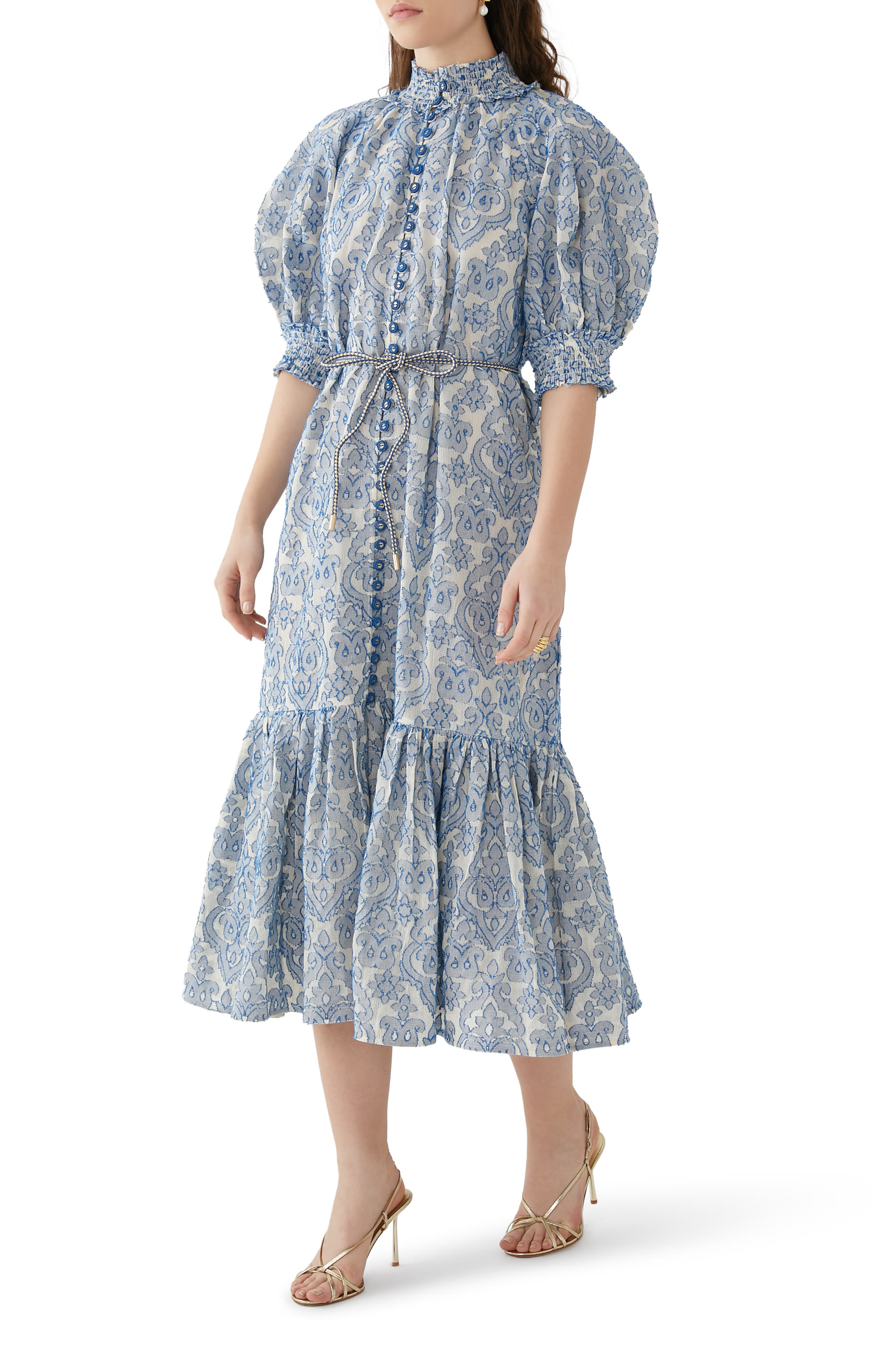 فستان وايلي فانوس متوسط ​​الطول