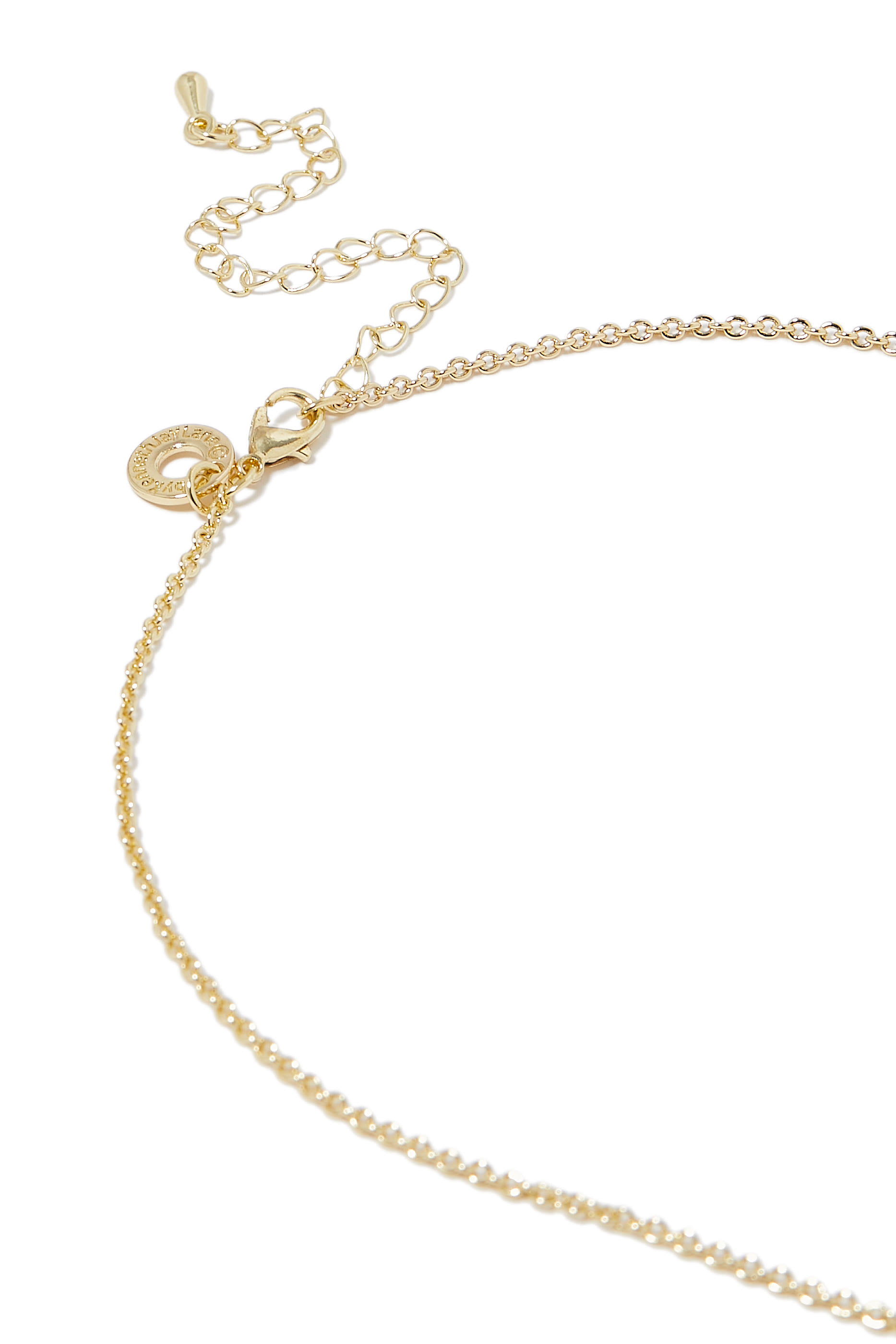 قلادة بدلاية بتصميم قضيب مرصعة بأحجار زركونيا مكعبة