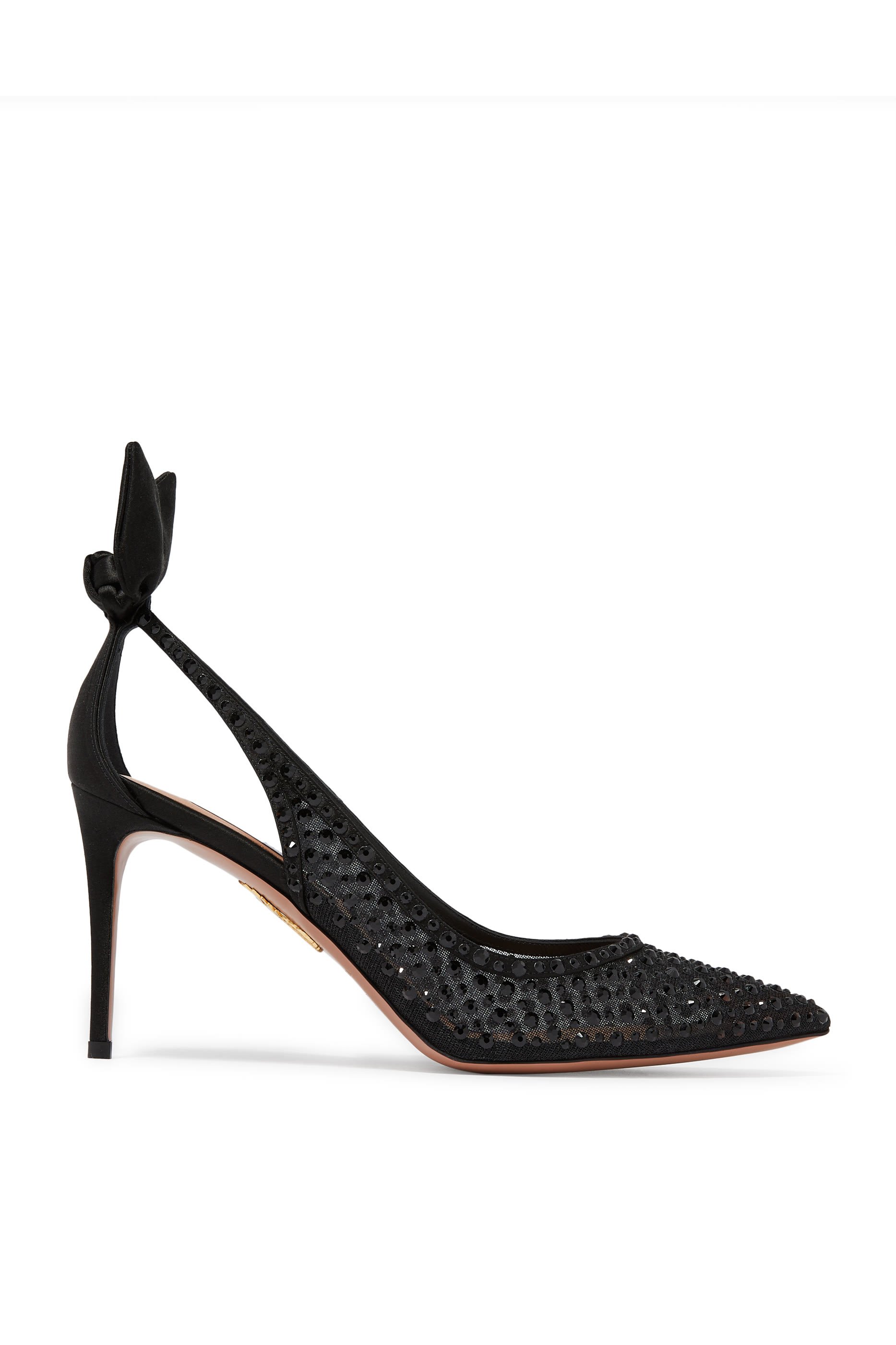 حذاء كلاسيكي بربطة فيونكة مرصع بكريستال 85