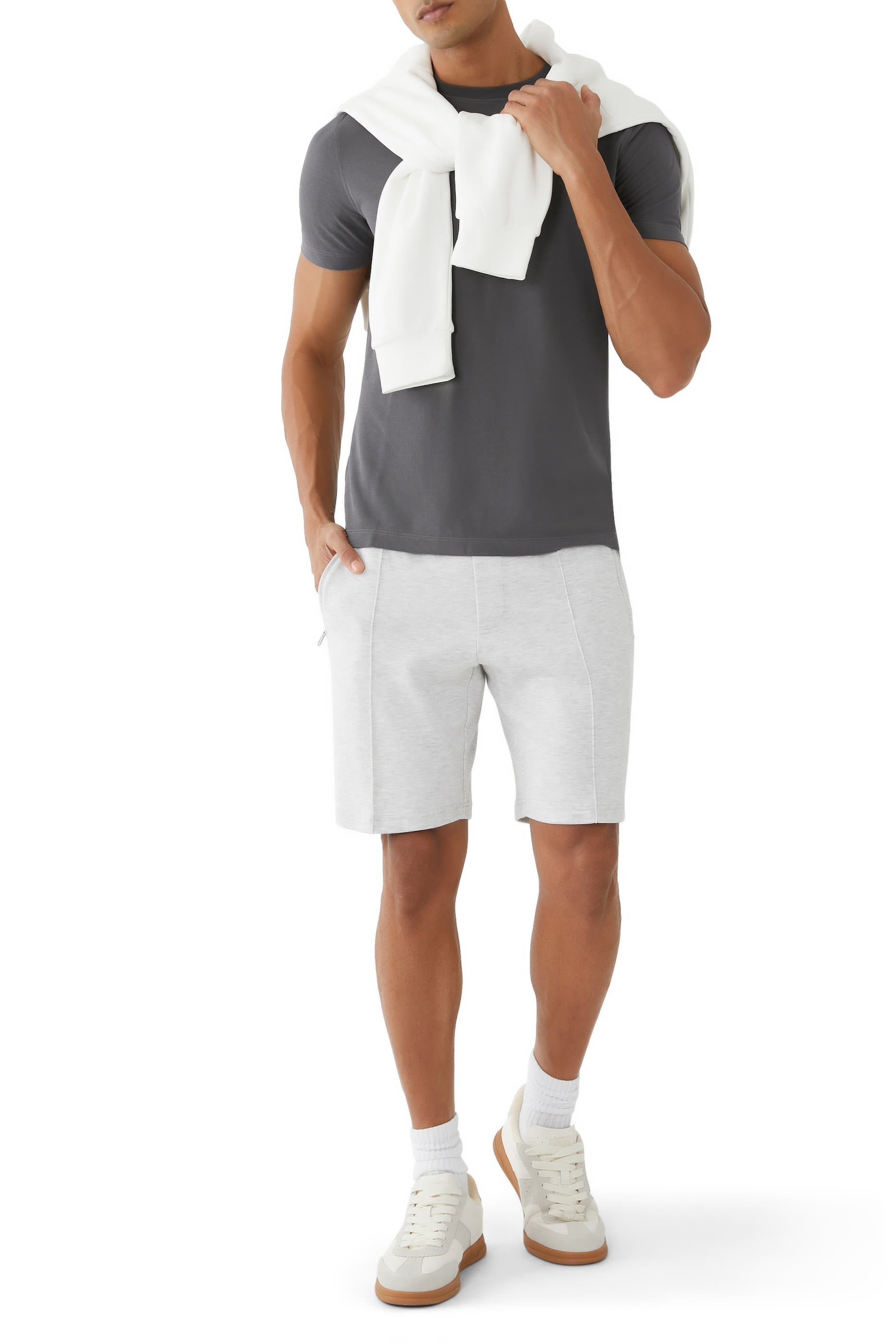 تيشيرت بقصة ضيقة ايس كوتن