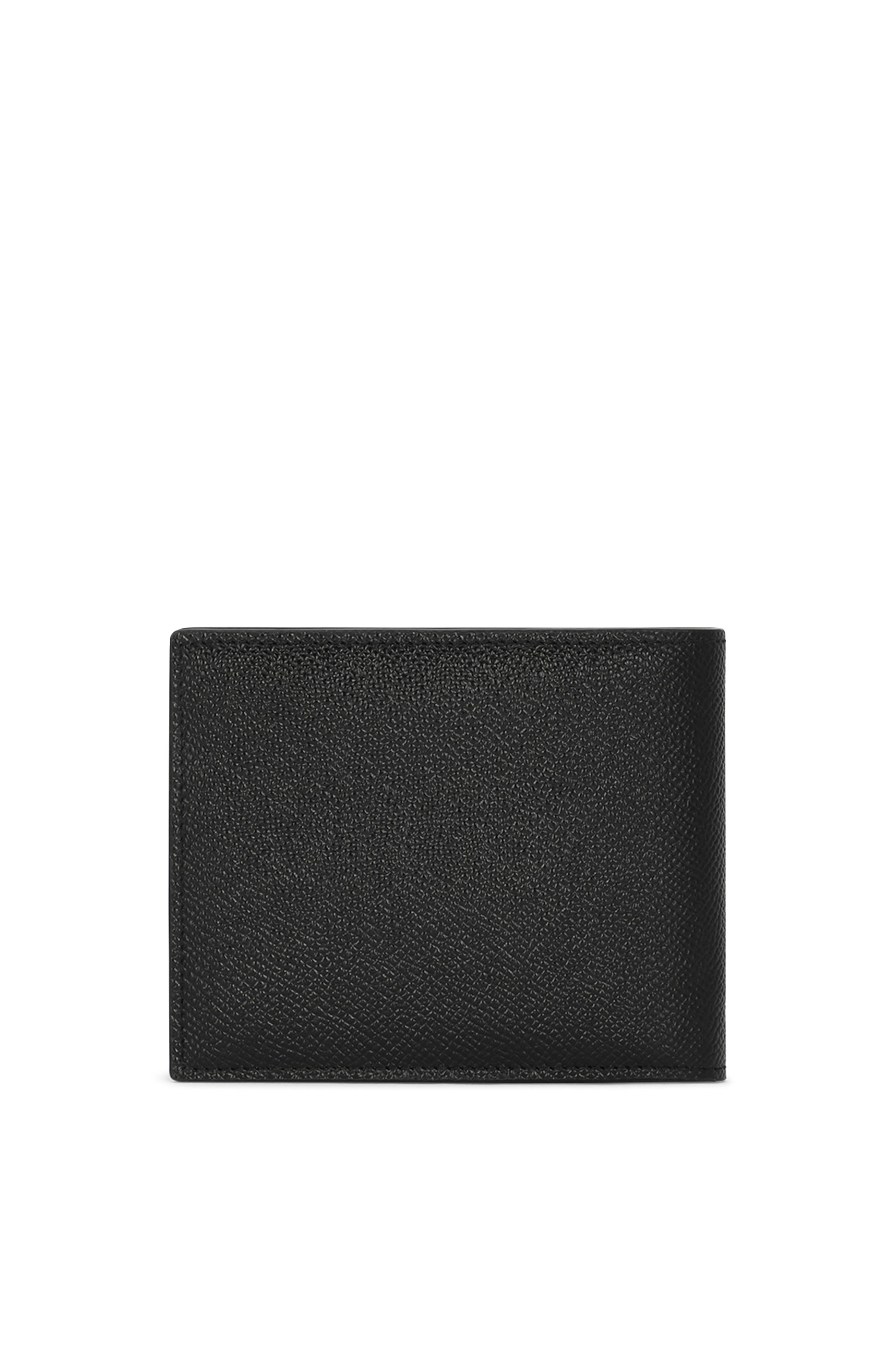 Calfskin Wallet with Coin Pocket & Logo Tag