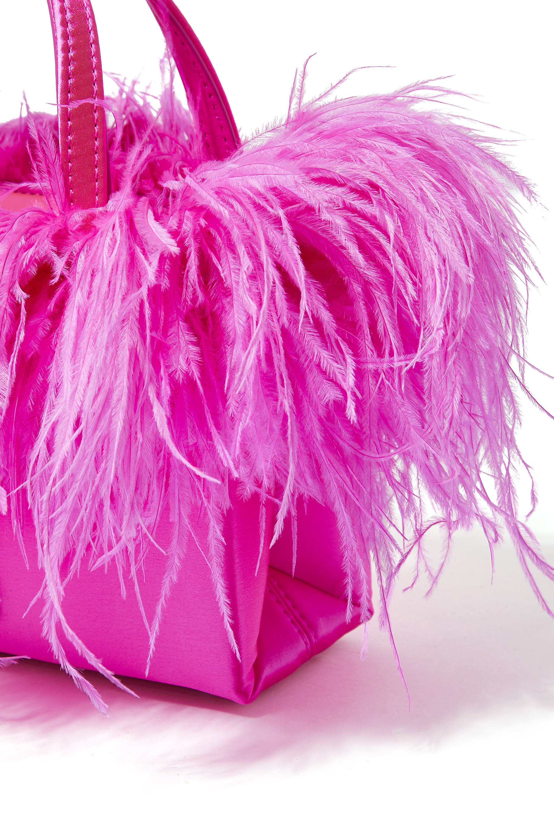 حقيبة يد سام آيكون صغيرة مزينة بالريش