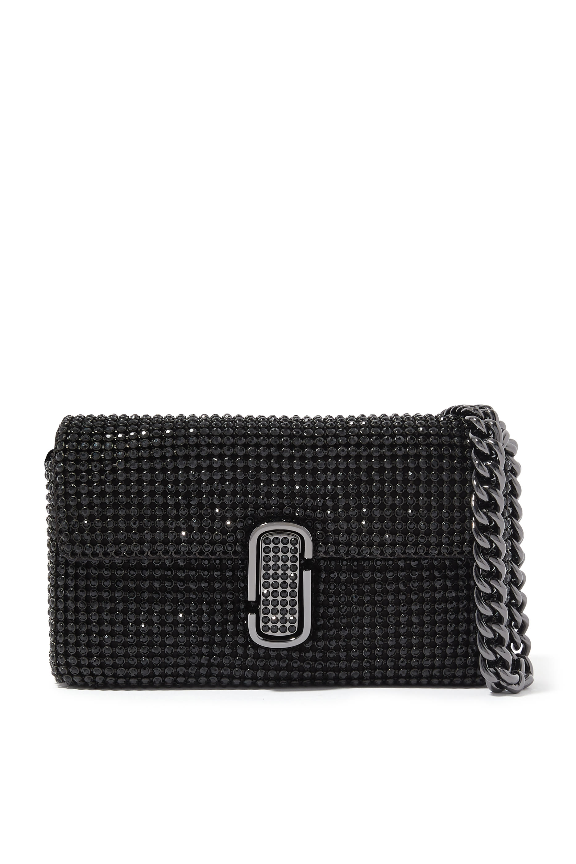 حقيبة كتف صغيرة بشعار حرف J