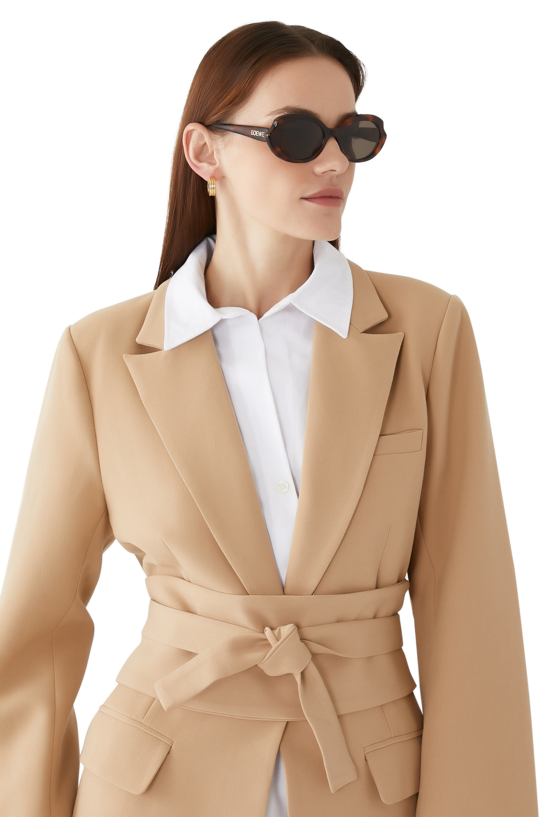 نظارة شمسية رفيعة بتصميم بيضوي