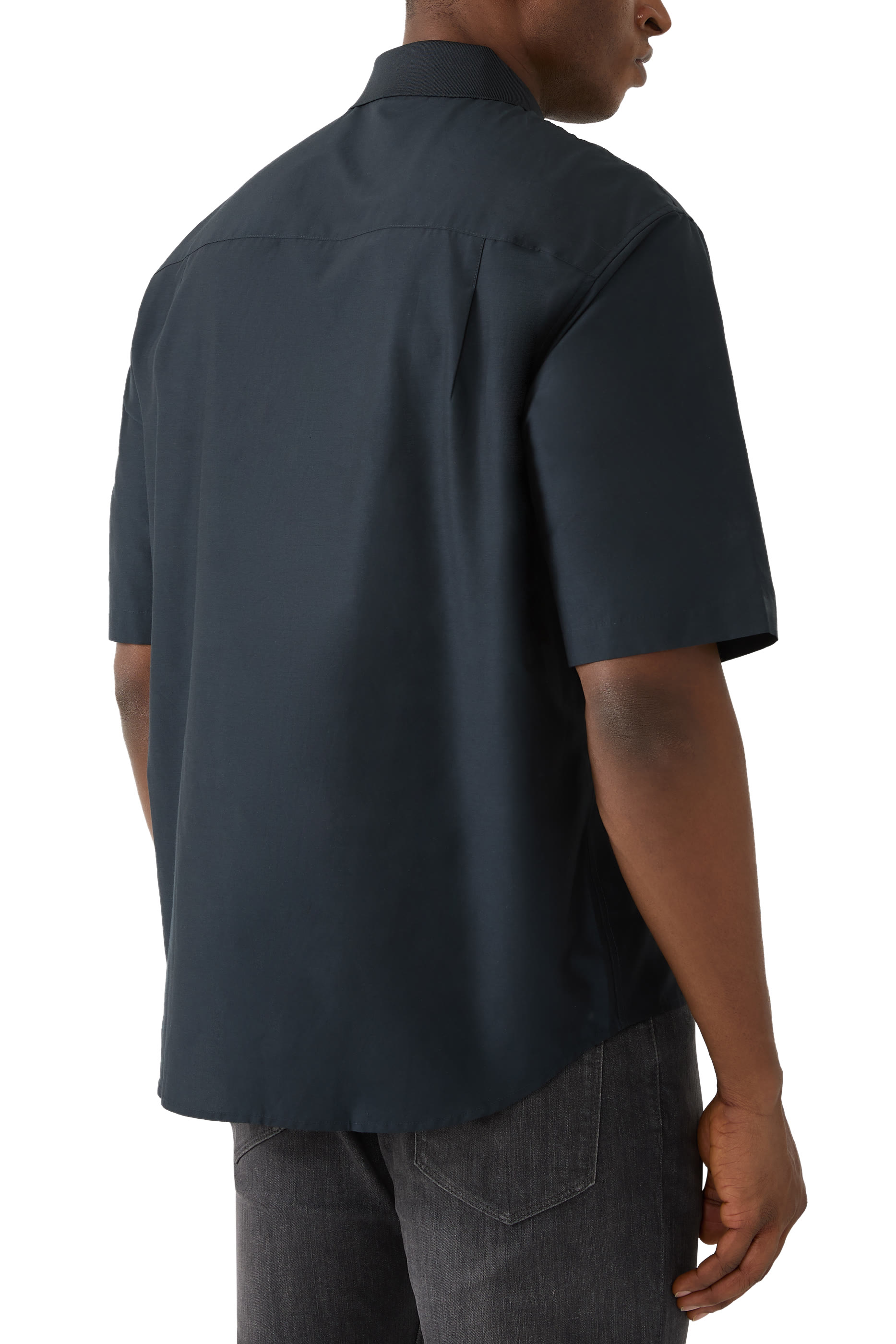 قميص  سحاب قطن وحرير