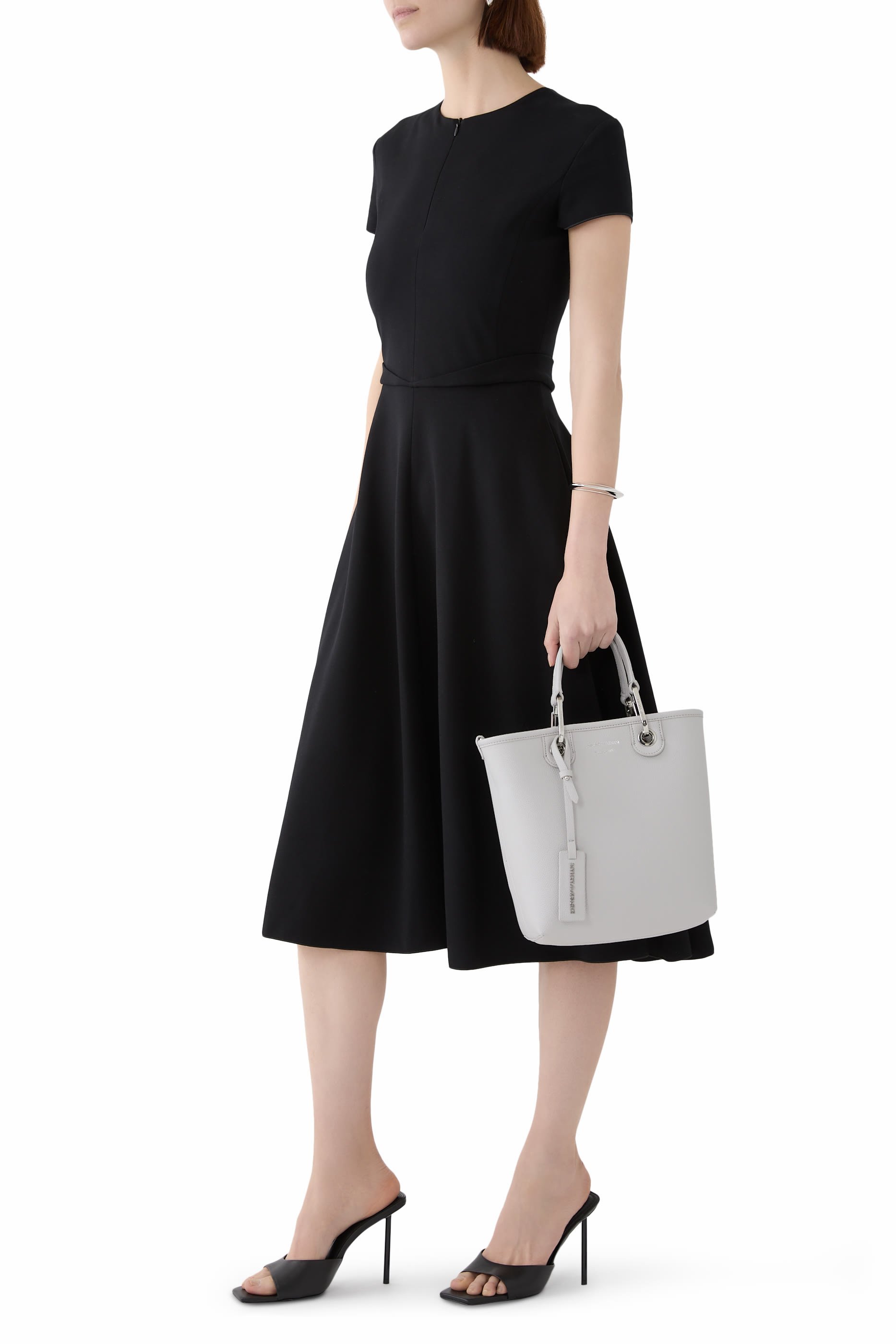 حقيبة يد ماي إي أي بتصميم عمودي بنقشة جلد الغزال