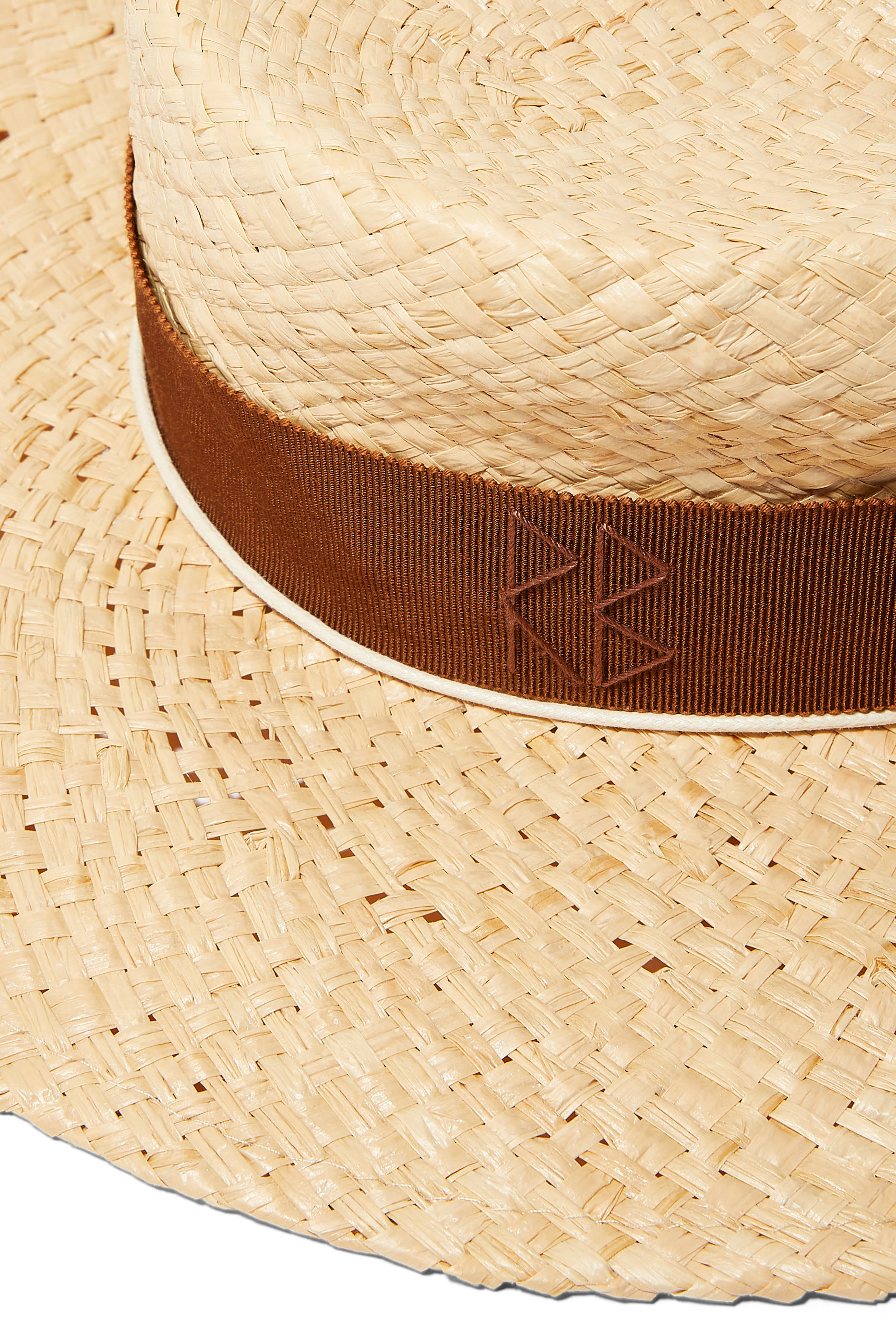 Chain Strap Straw Boater Hat