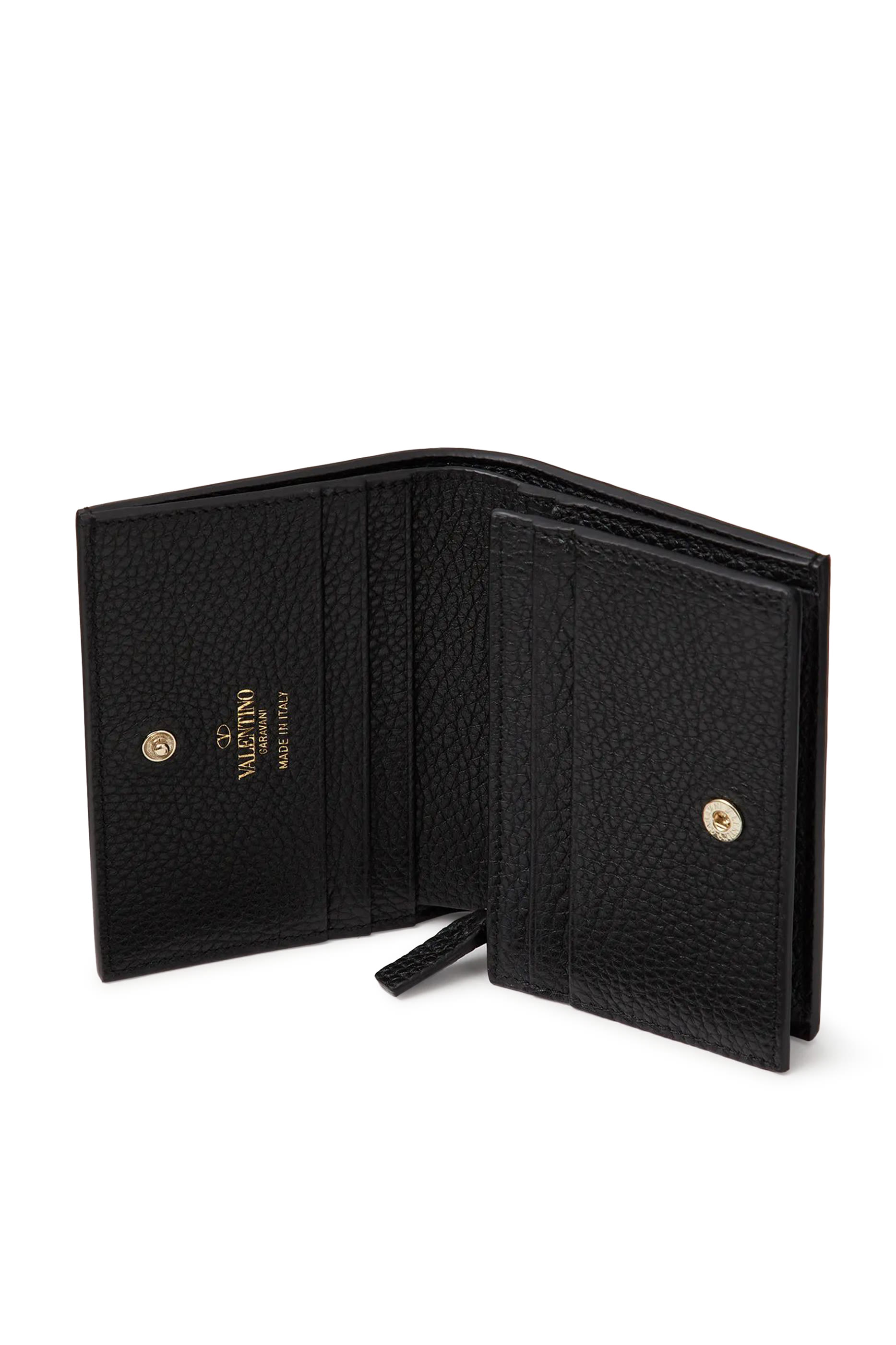 محفظة فالنتينو غارافاني جلد بحلي هرمية