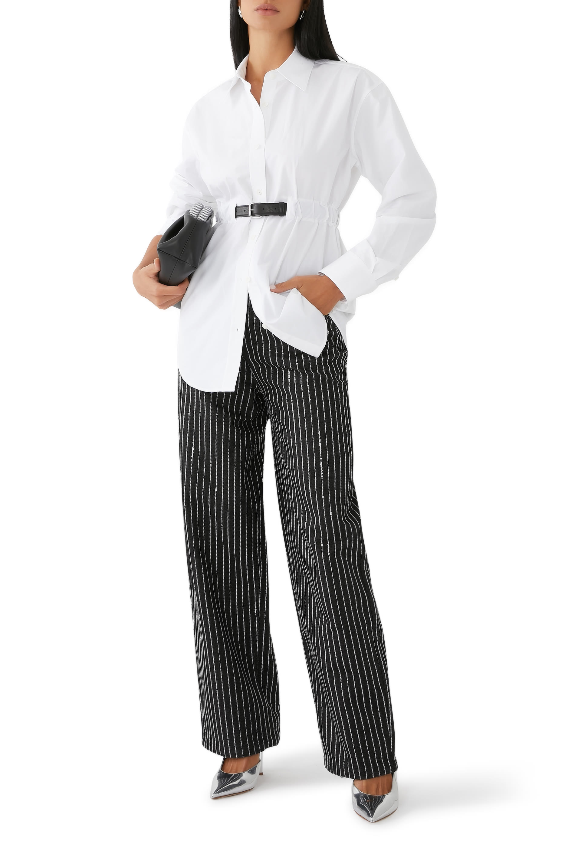 تونيك بحزام وأزرار