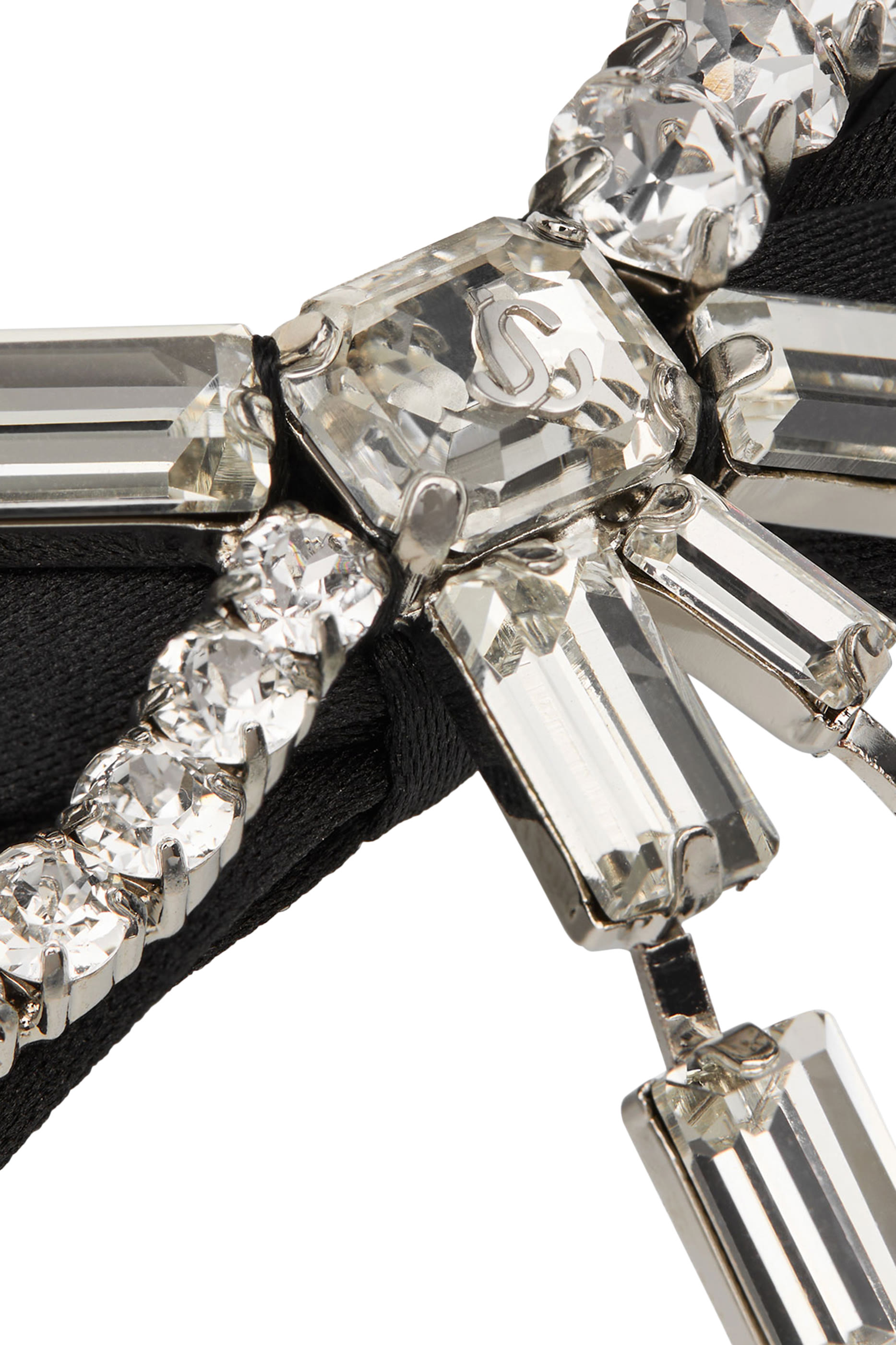 مشبك شعر بتصميم عقدة مرصعة بكريستال