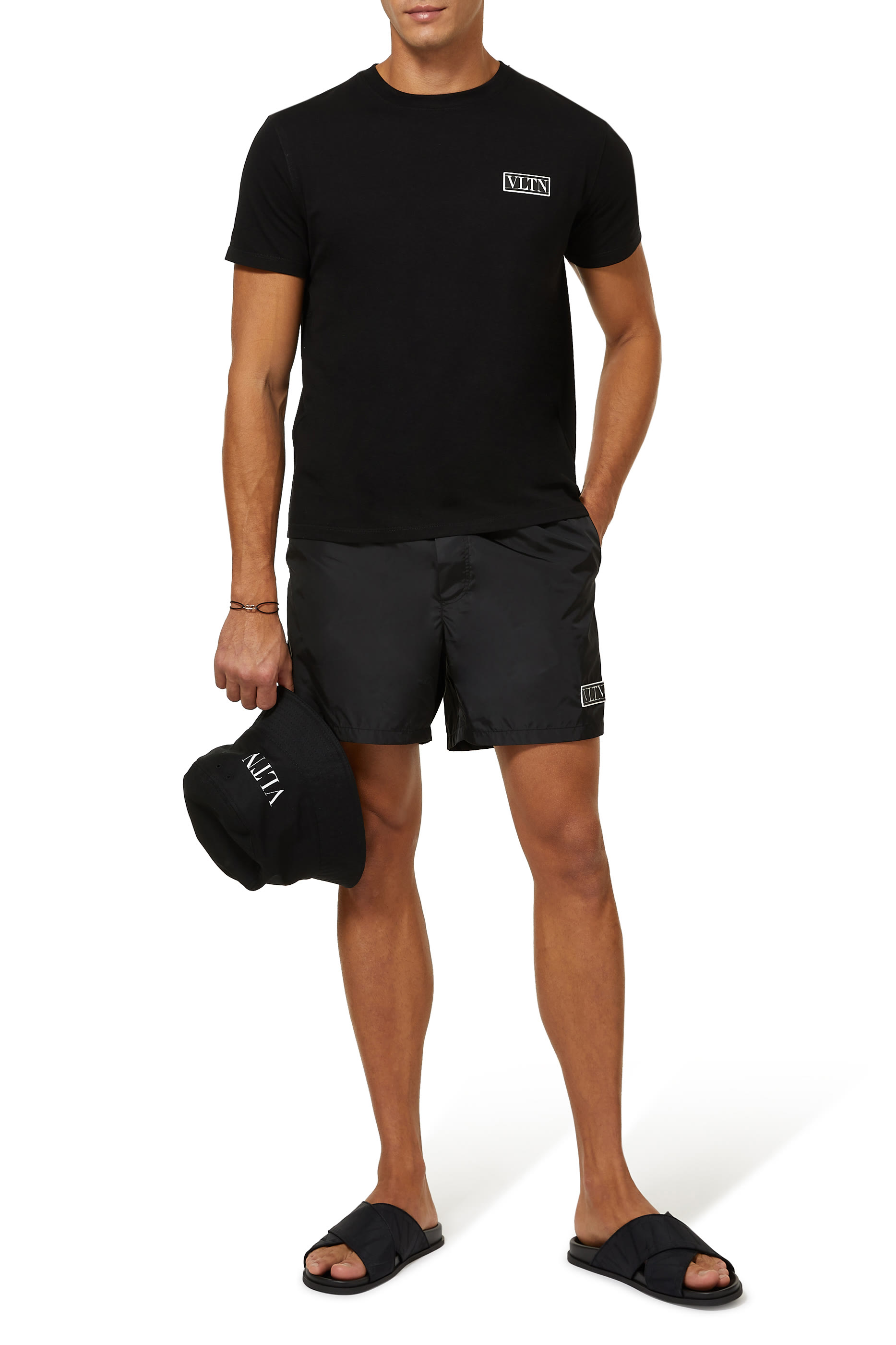 تي شيرت برقعة شعار VLTN