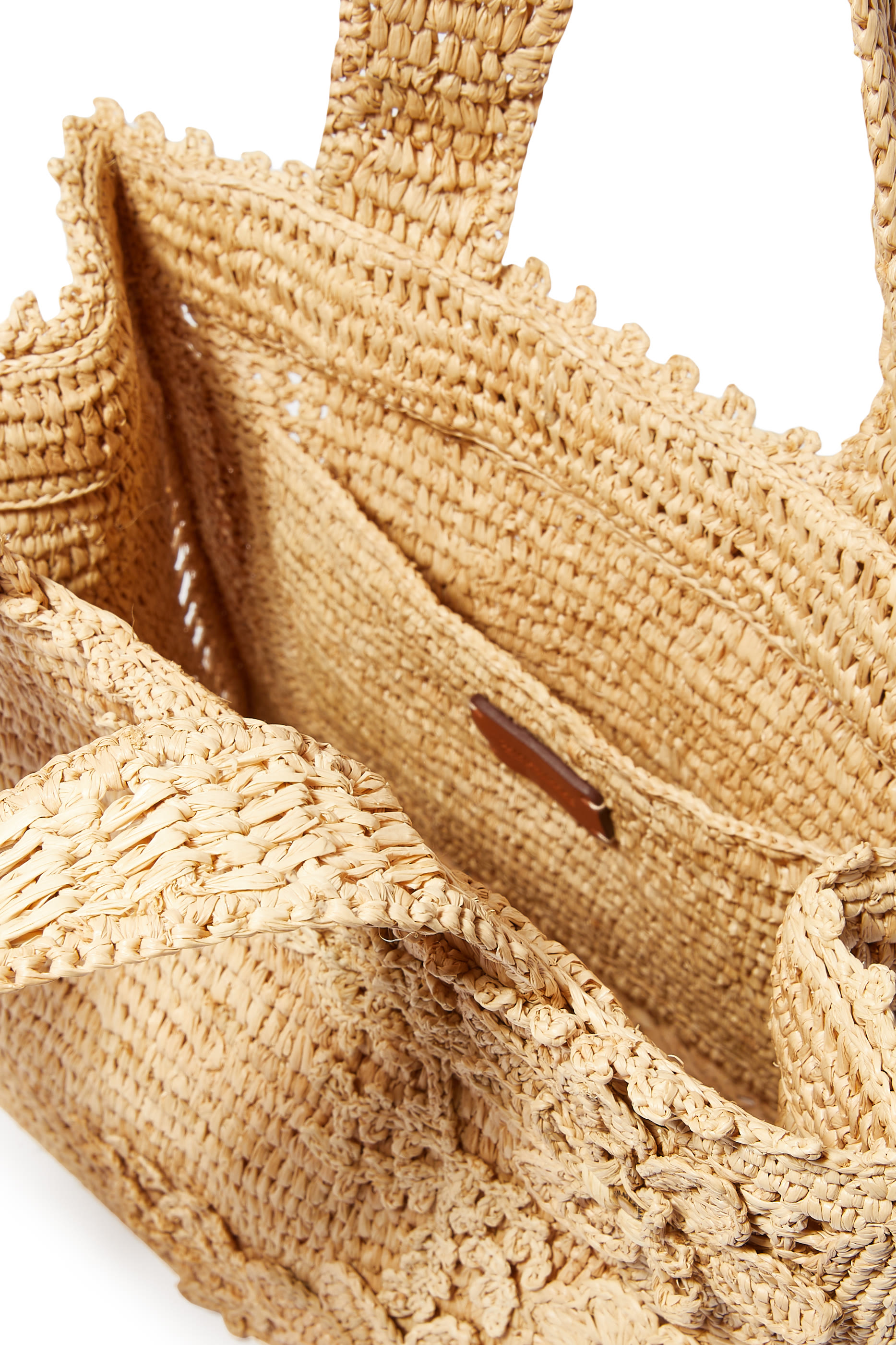 حقيبة يد صغيرة بزهور خوص