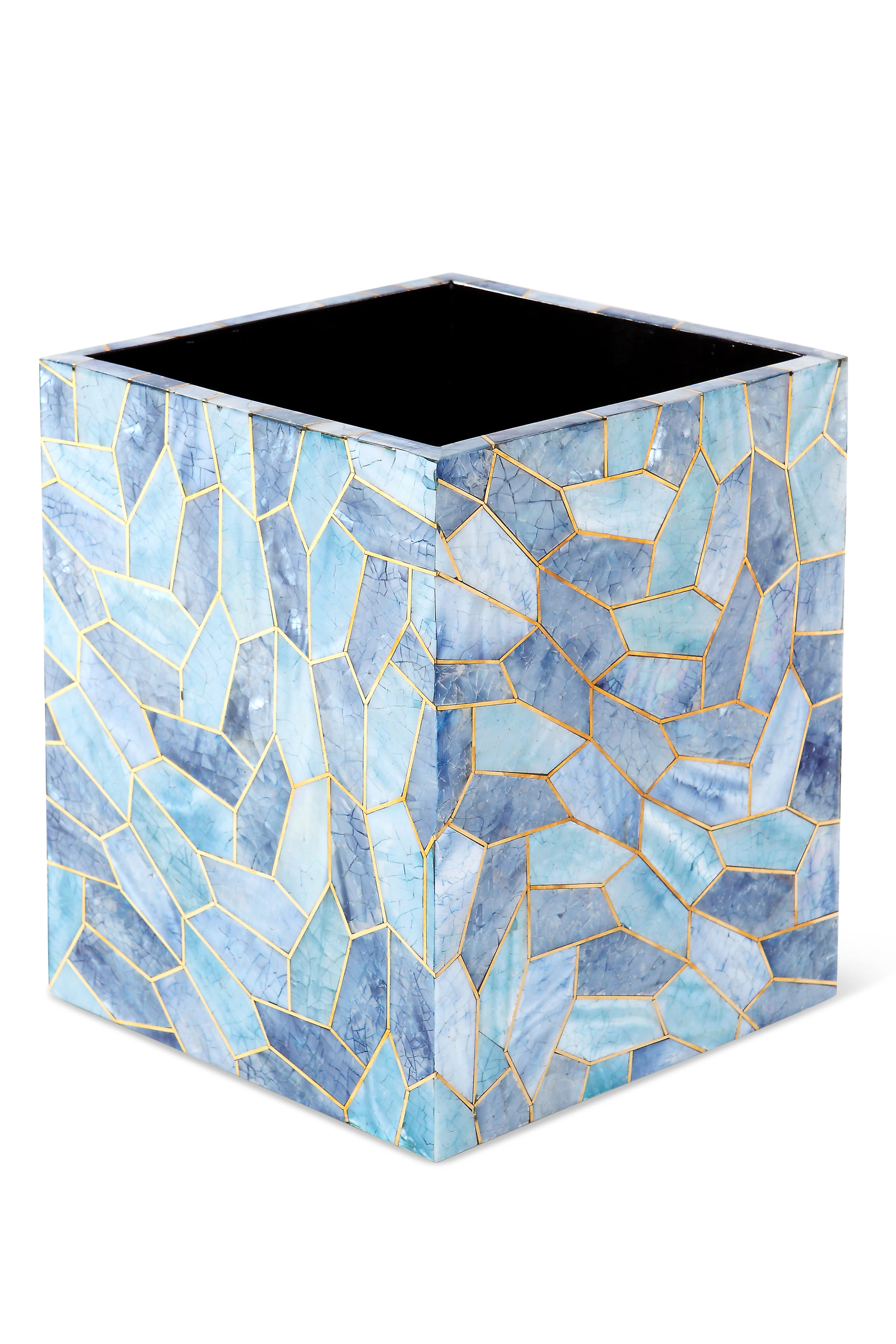 سلة مهملات فرانشيسكا صدف ونحاس