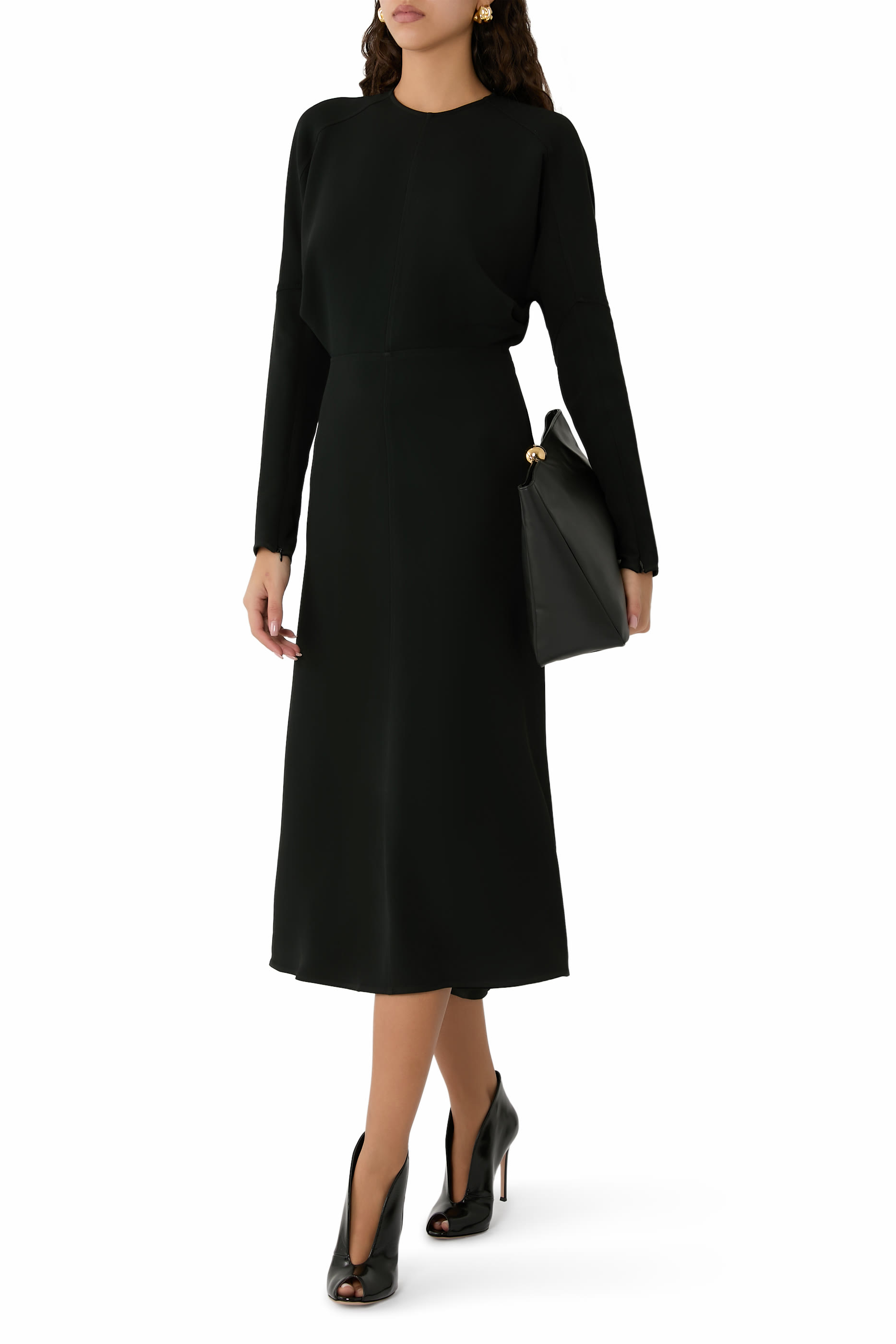 فستان دولمان متوسط الطول