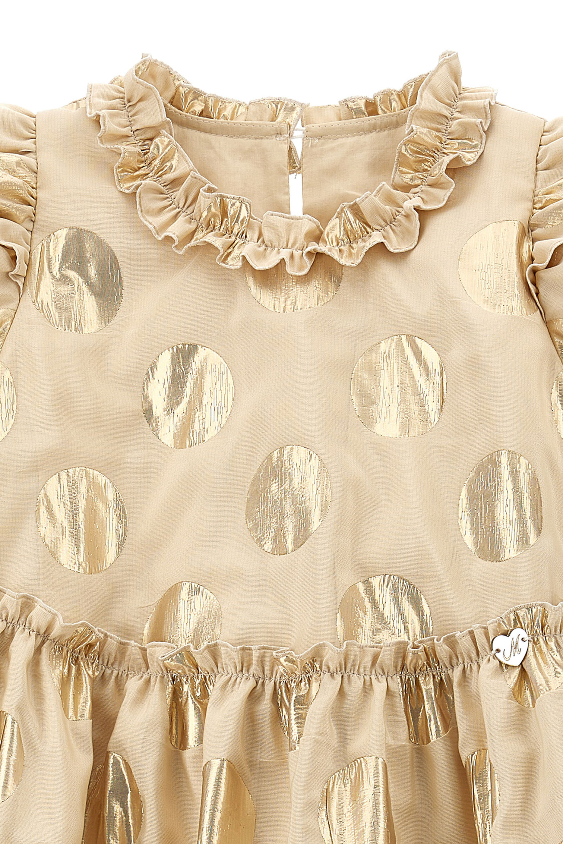 فستان بقصة واسعة بأكمام قصيرة للأطفال