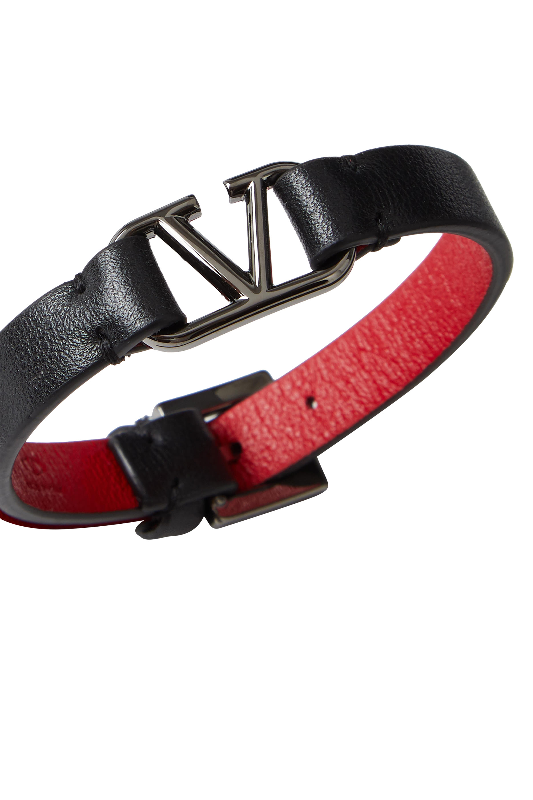   VLogo Leather Bracelet
