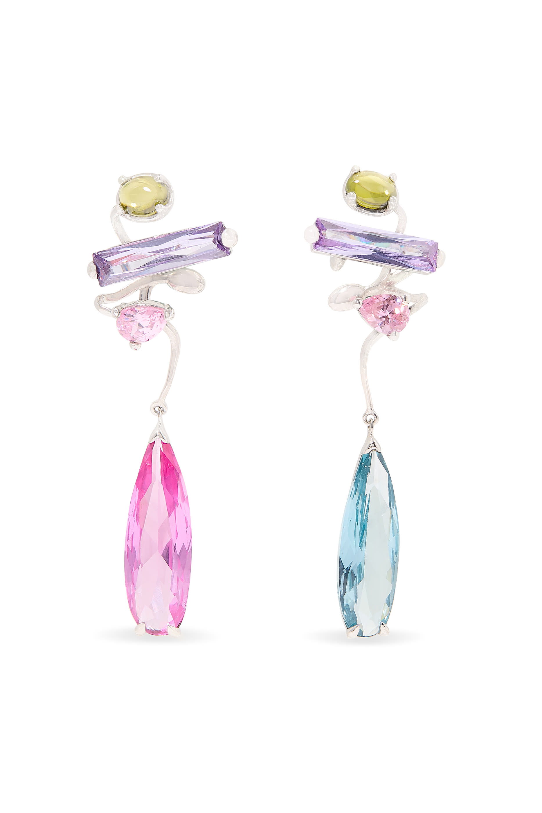 أقراط ماسك بأحجار متنوعة متعددة الألوان