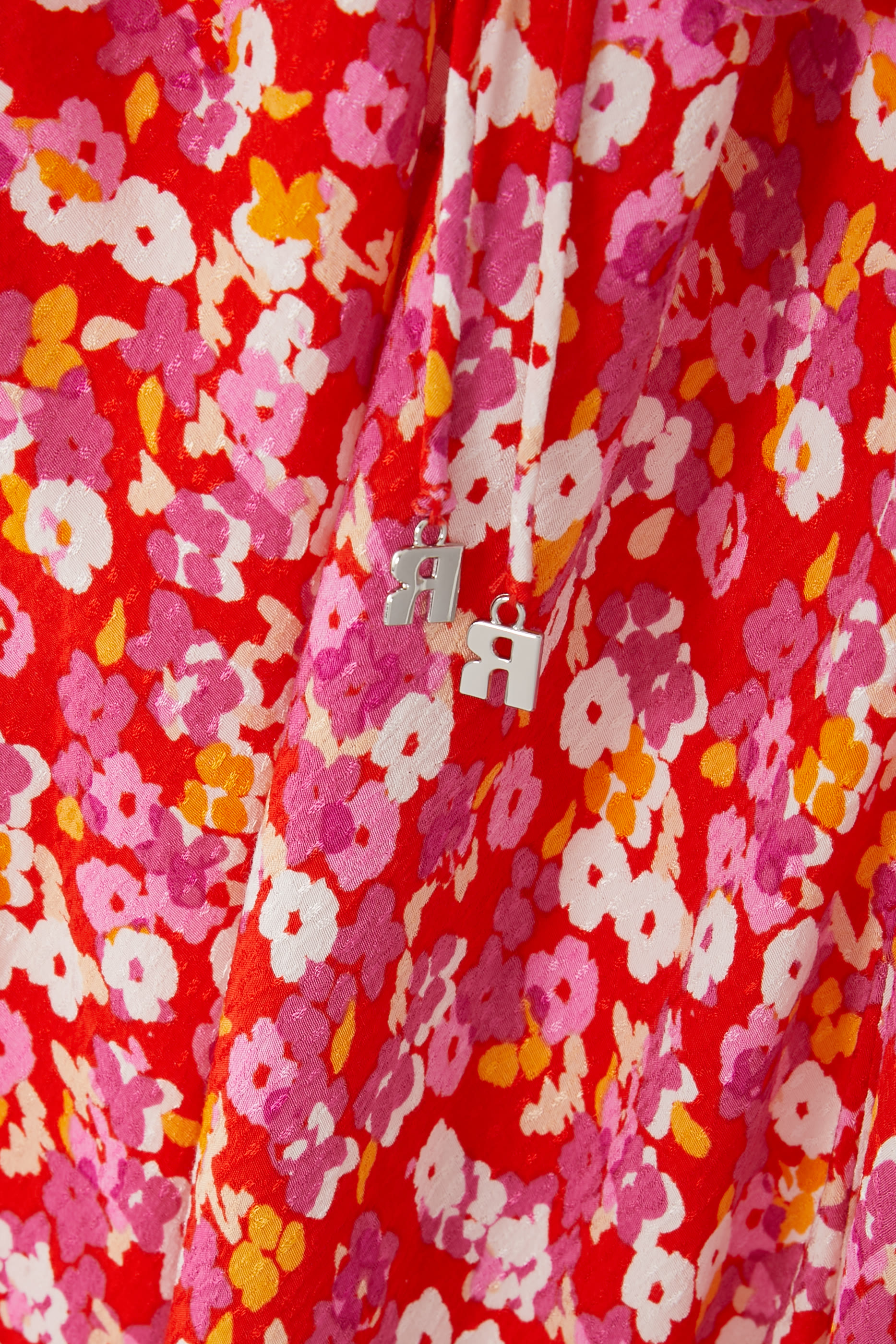 فستان رينا أولجا متوسط الطول بحمالات جاكار