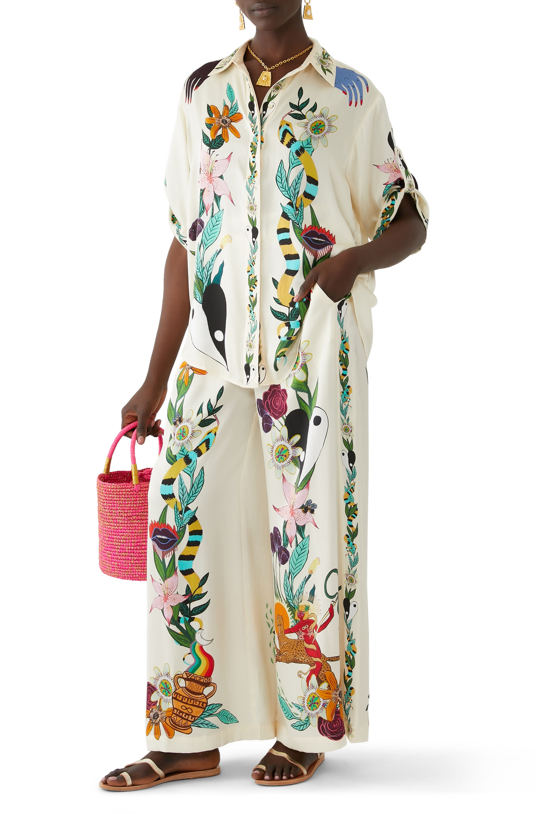 بنطال ميغان حرير