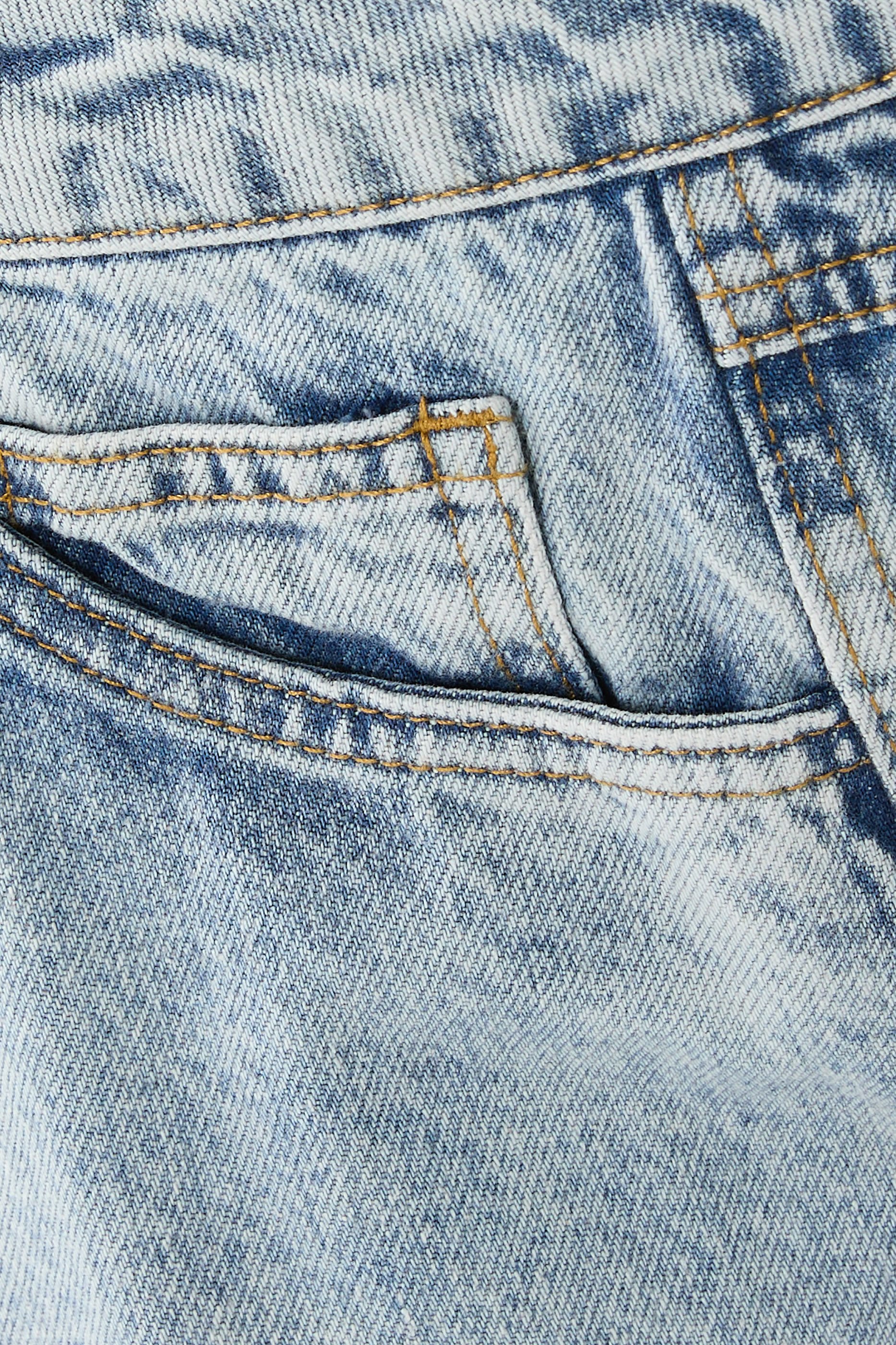 بنطال جينز سايد تشيك