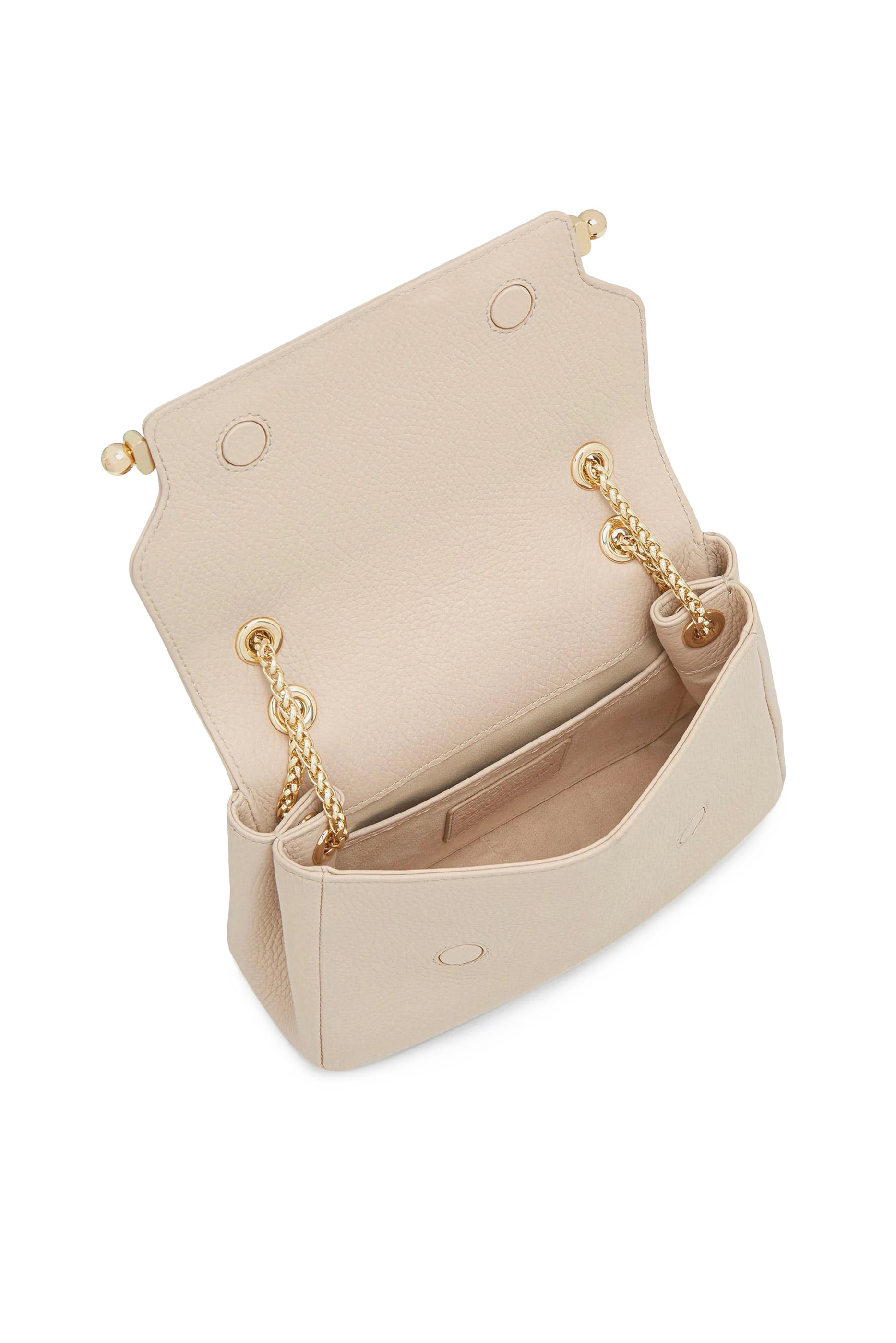 حقيبة كتف إيست ويست صغيرة جلد بارز الملمس