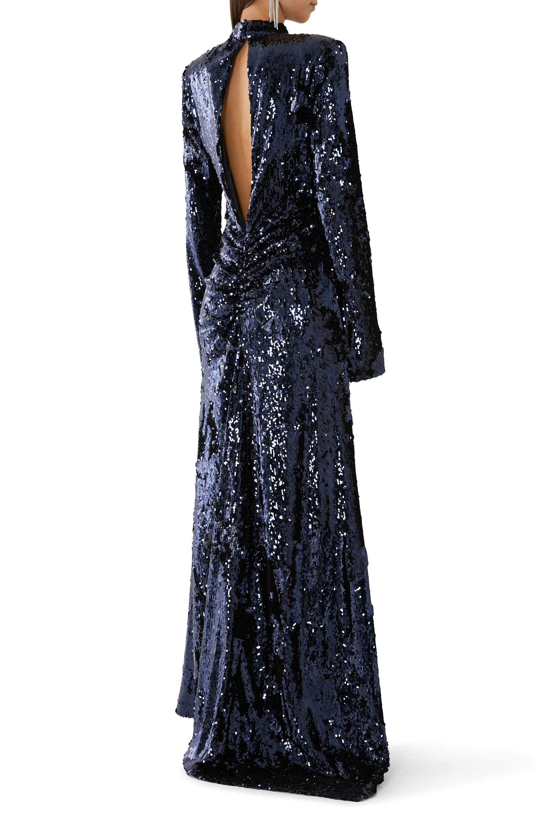 فستان طويل بترتر