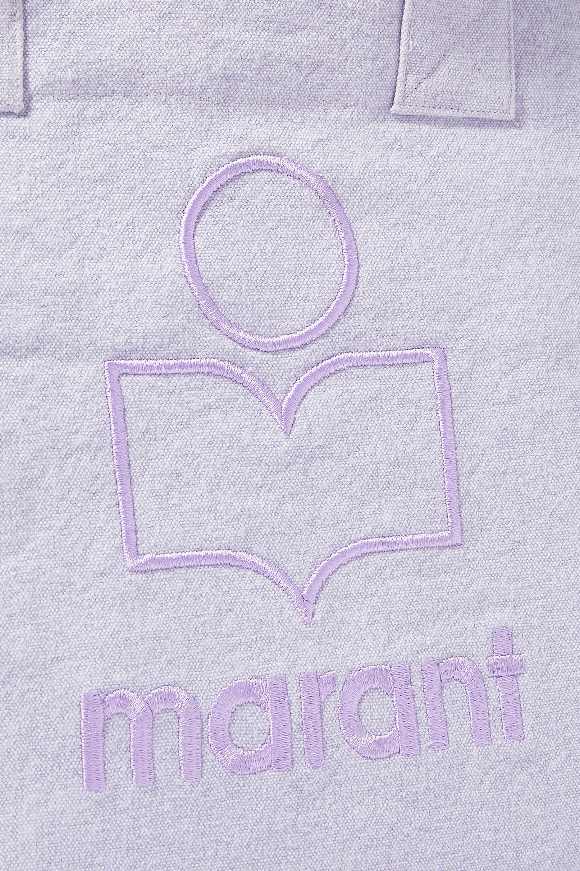 حقيبة يد ينكي بسحاب وشعار الماركة قطن بلون باهت