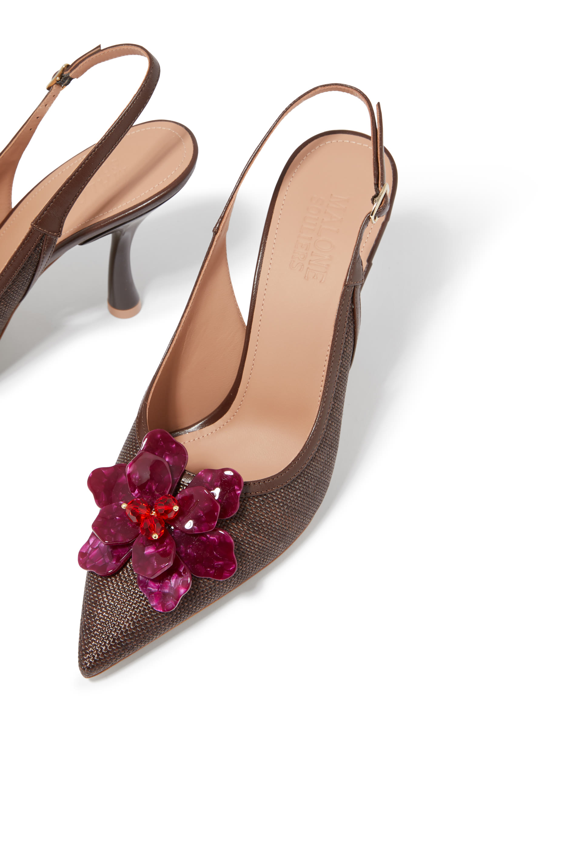 حذاء كلاسيكي كريسي 90 بسير خلفي بلون بني داكن خوض