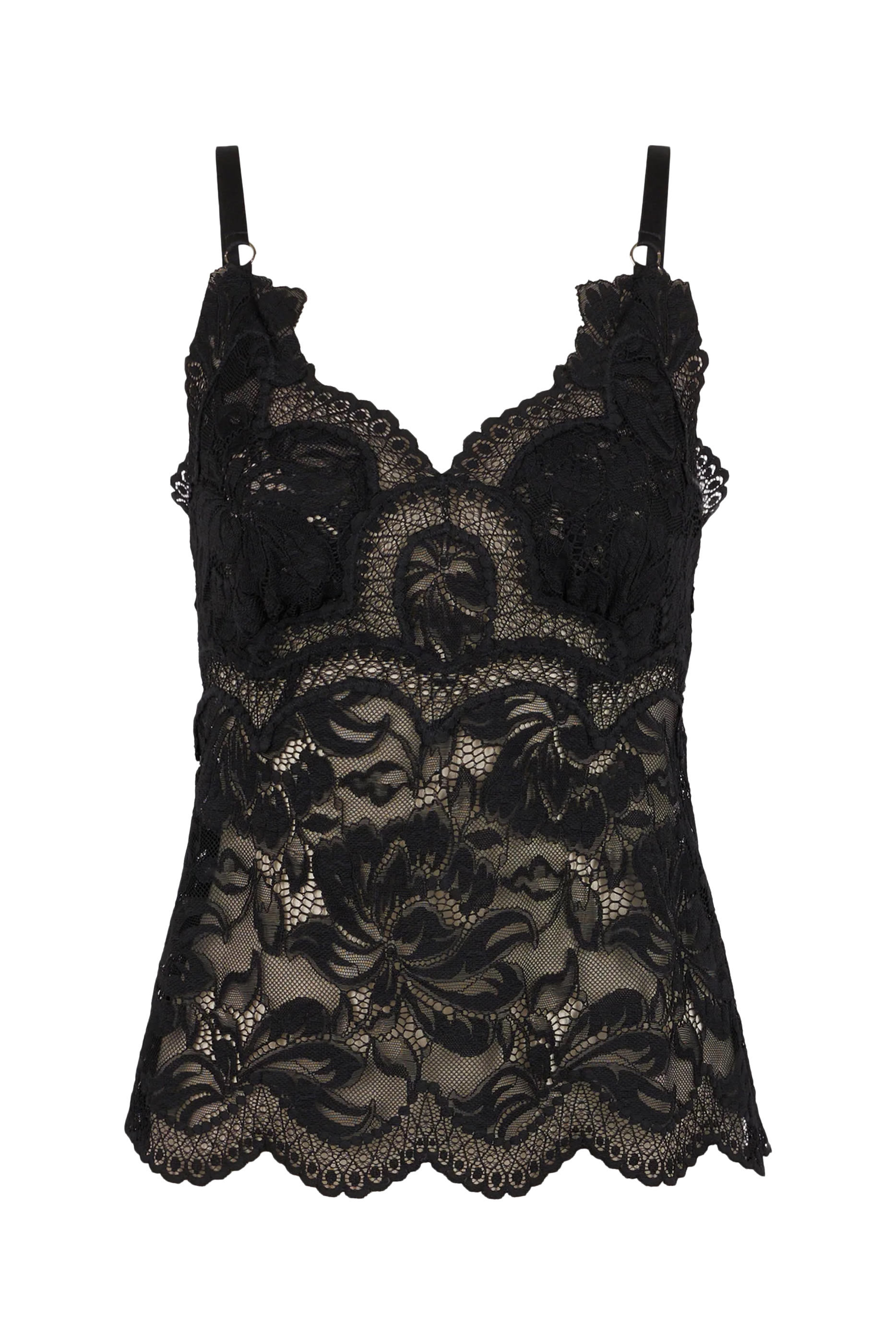 بلوزة بلا اكمام دانتيل