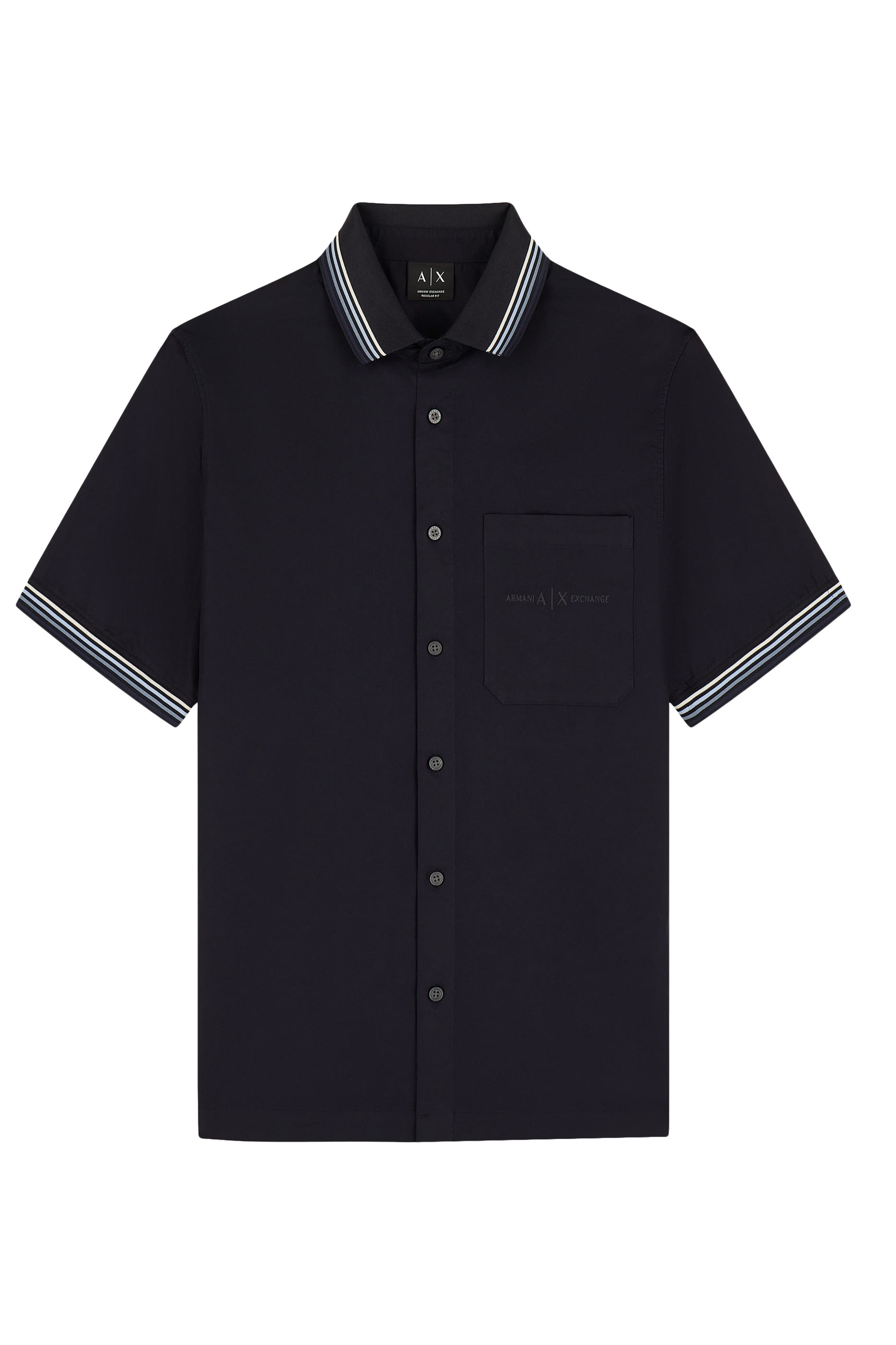 قميص كاجول مزين بشعار الماركة قماش ناعم