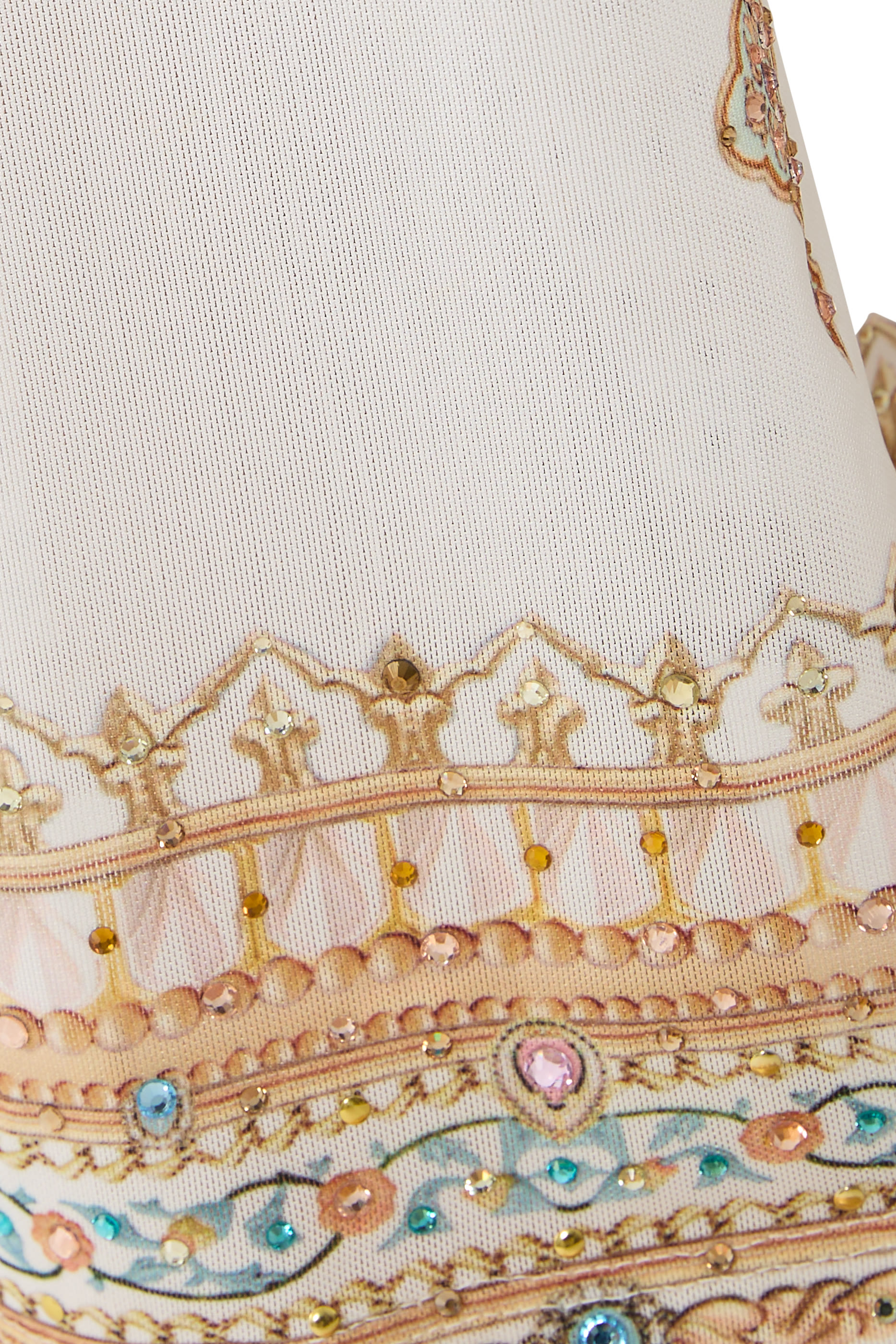 بنطال بقصة مستقيمة قماش شبكي