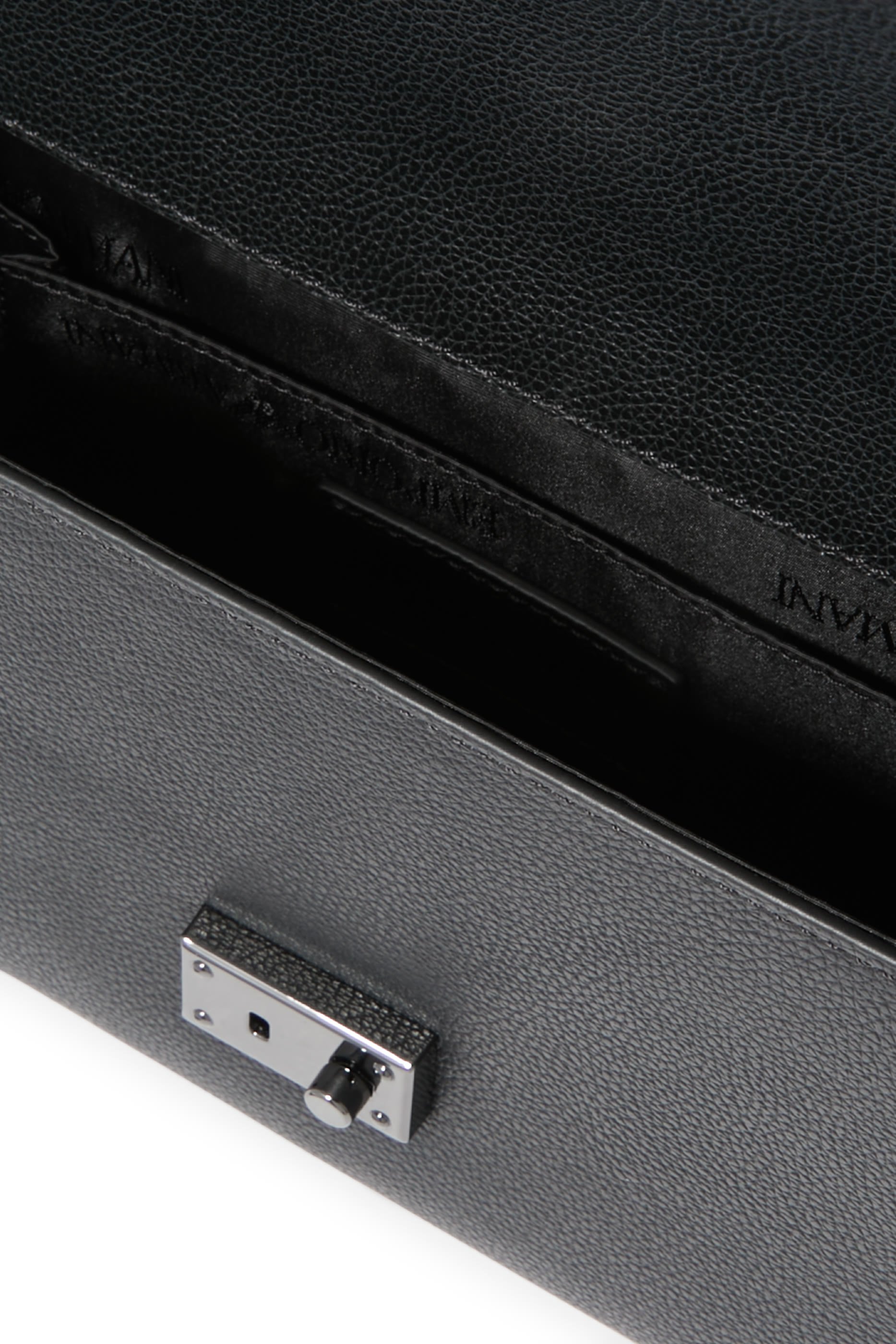 حقيبة كروس بودي بشعار الماركة جلد