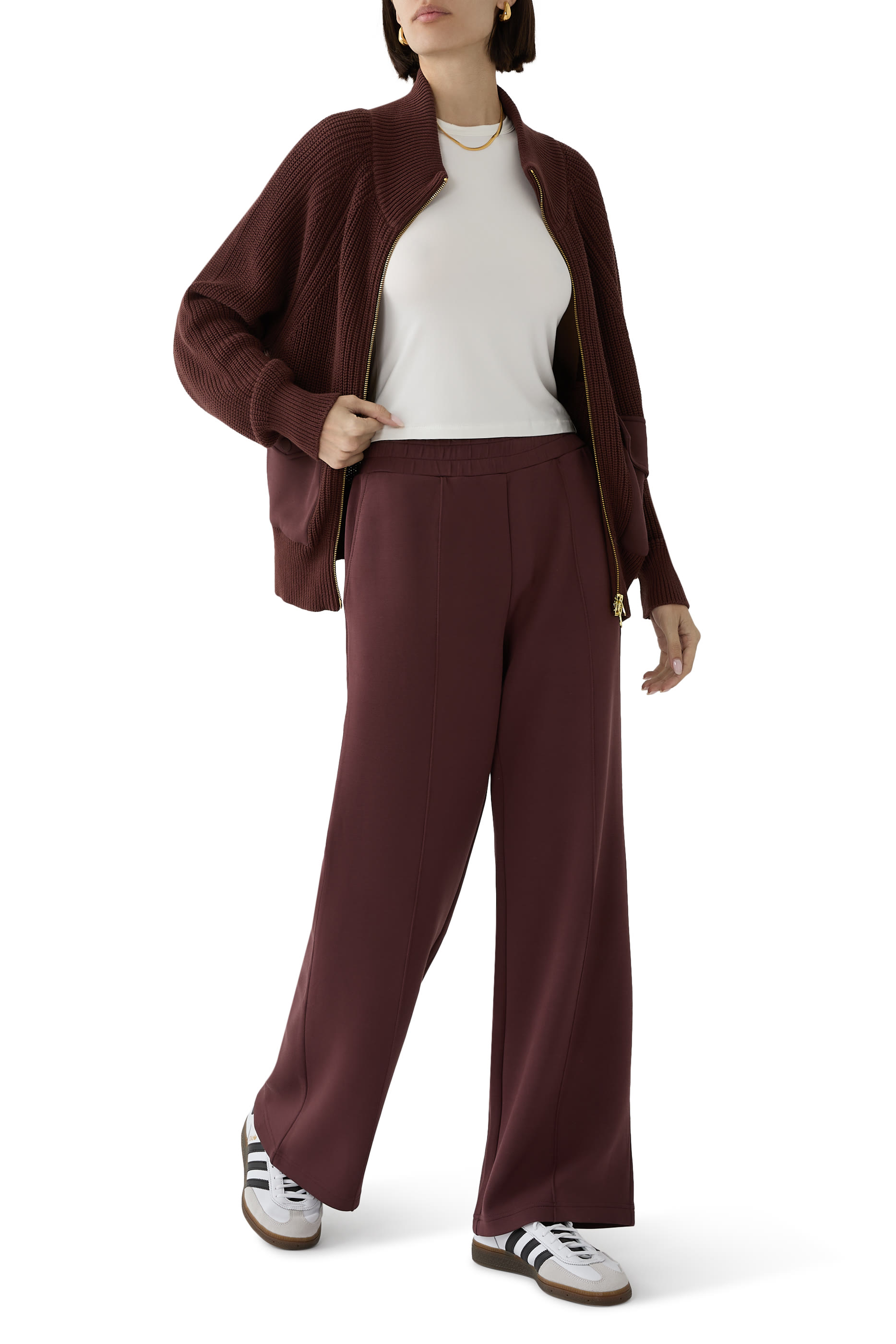 بنطال بقصة ساق واسعة 30