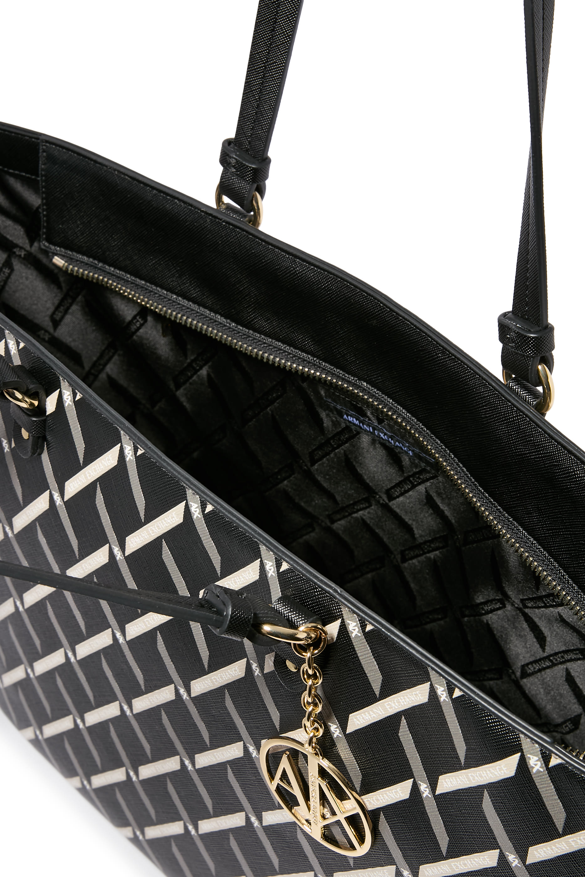 Gynger Square Patterned Lines Tote Bag