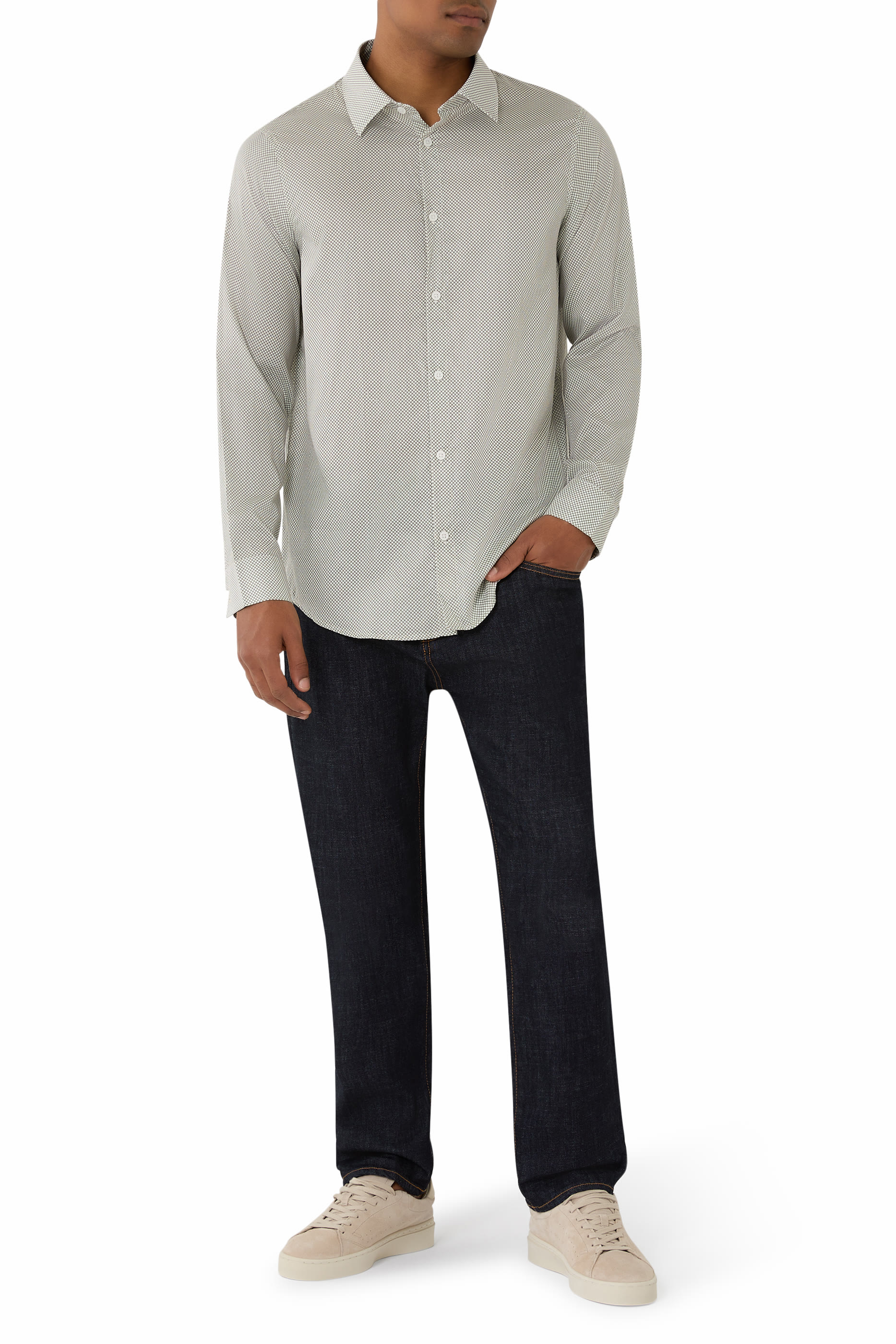 قميص مزين بشعار الماركة