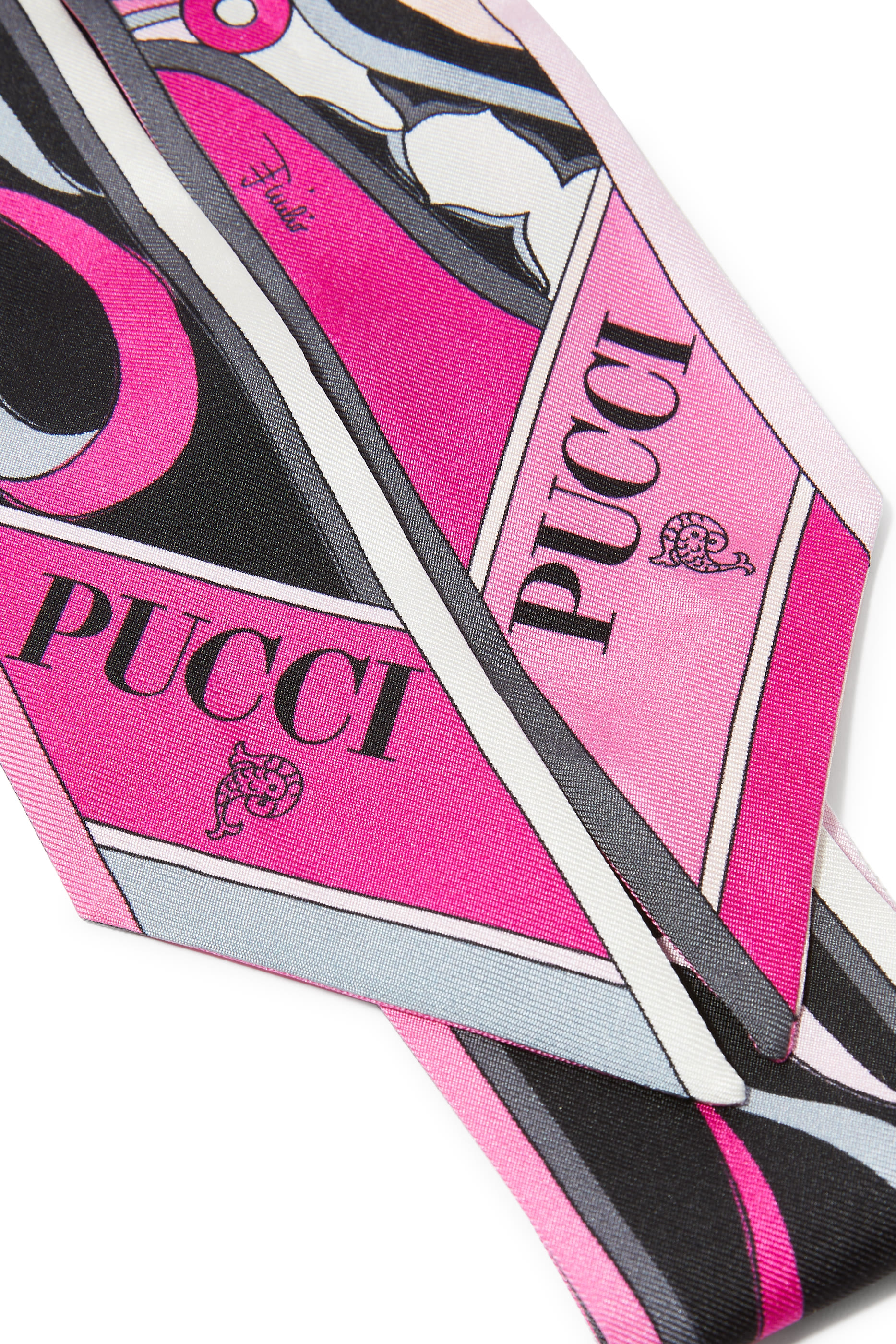 وشاح حرير تويل بنقشة