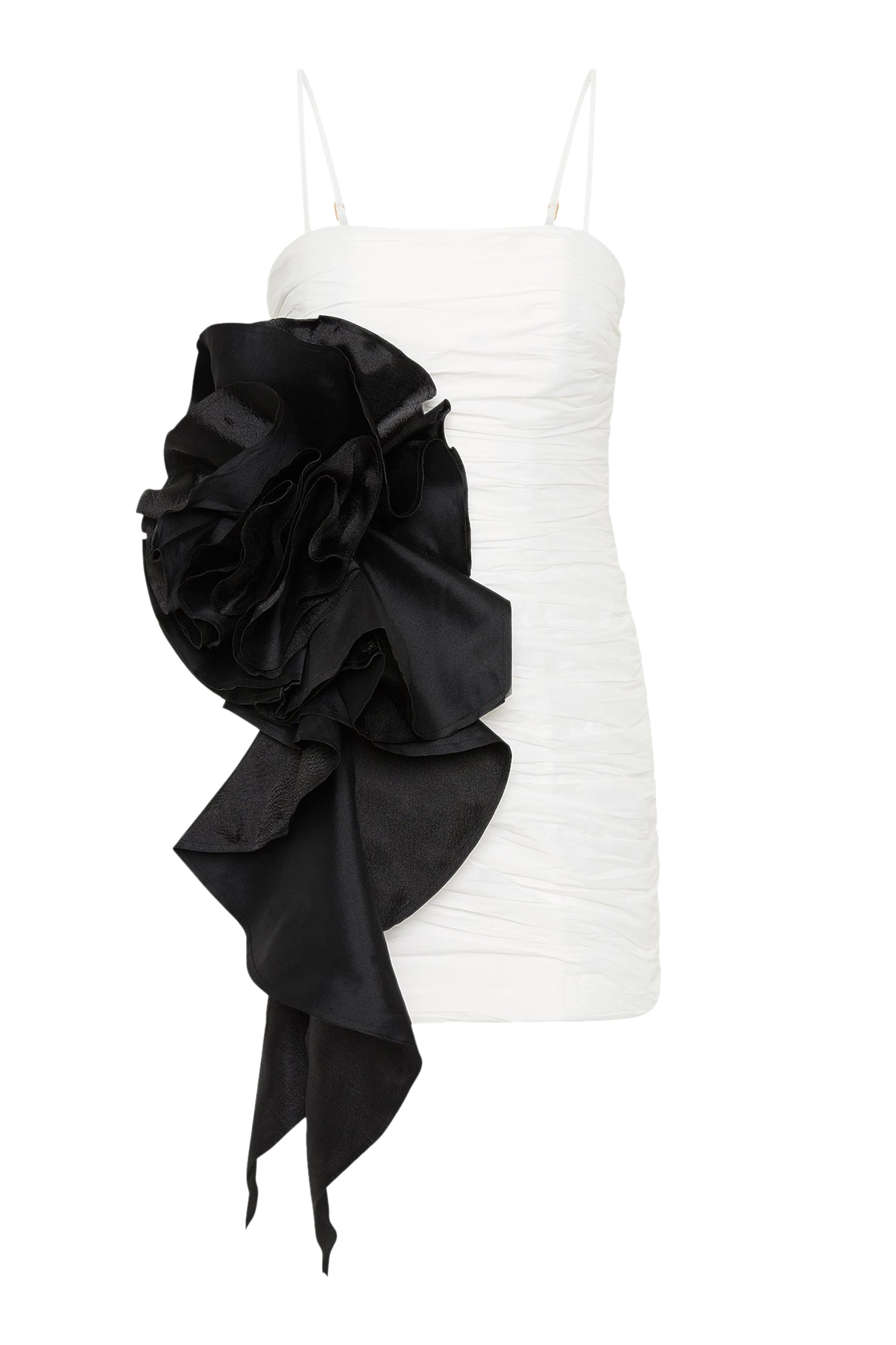 فستان قصير بوشن بزهور حلزونية