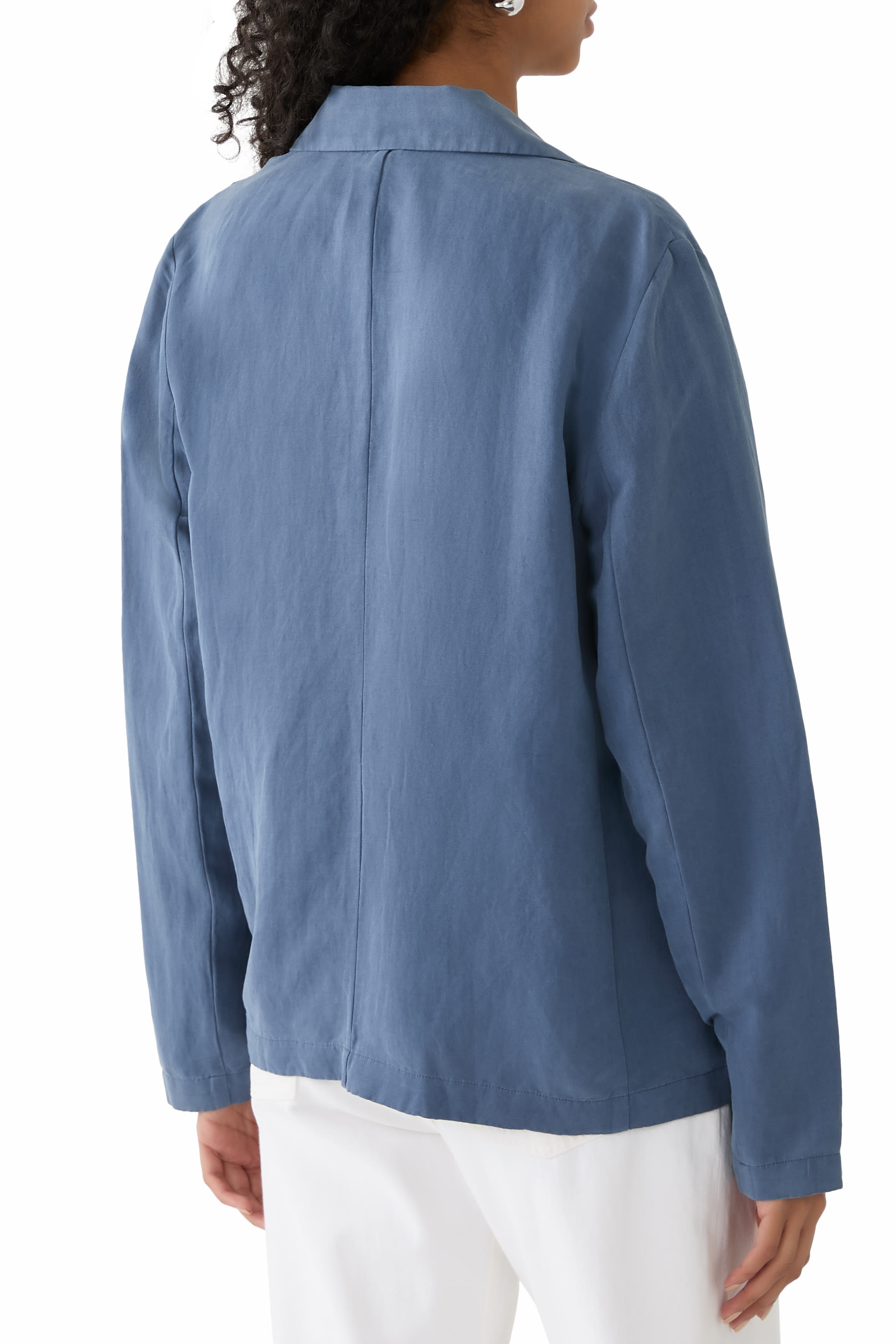 بليزر حرير تويل وكتان