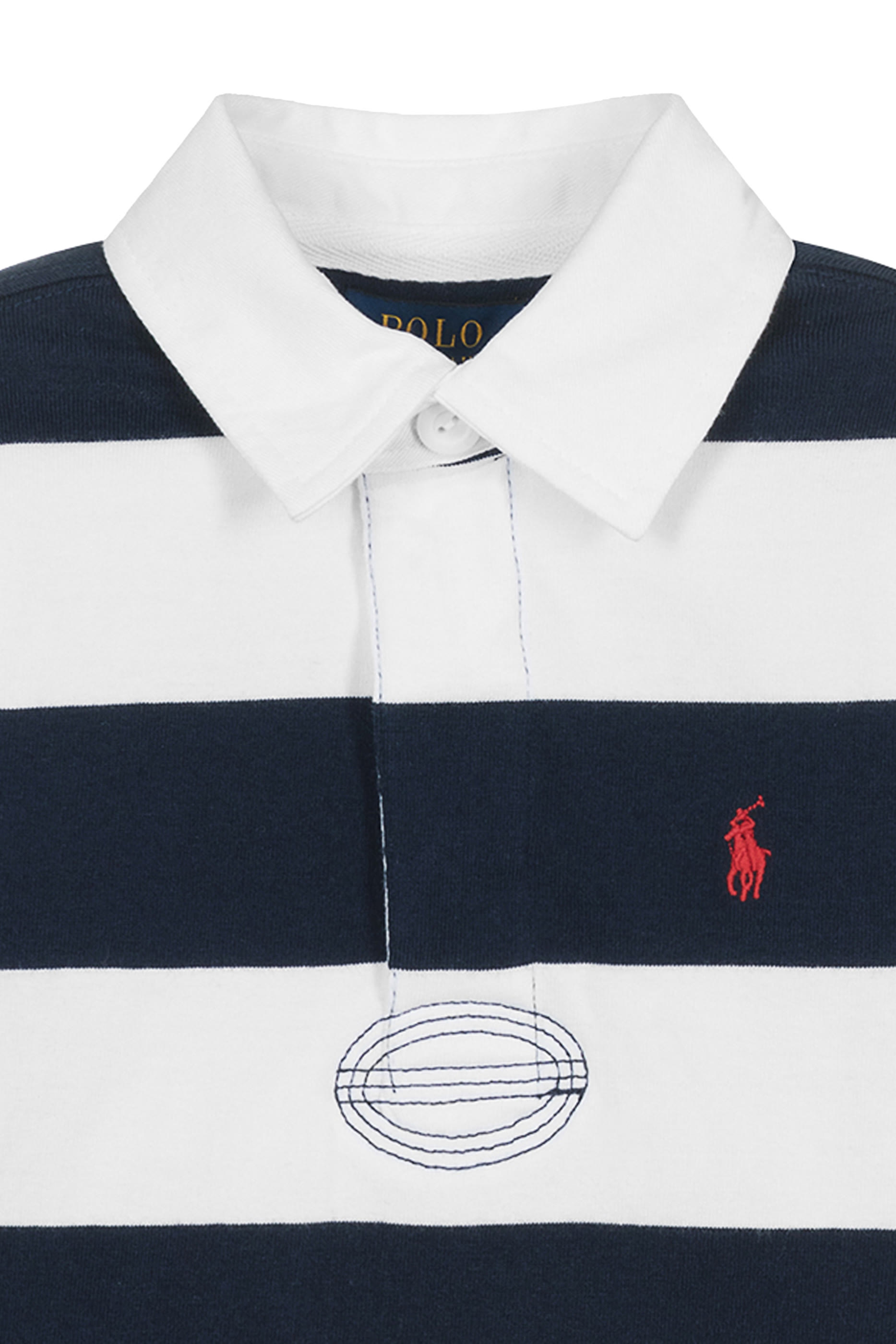 سويت شيرت مخطط بشعار الماركة للأطفال