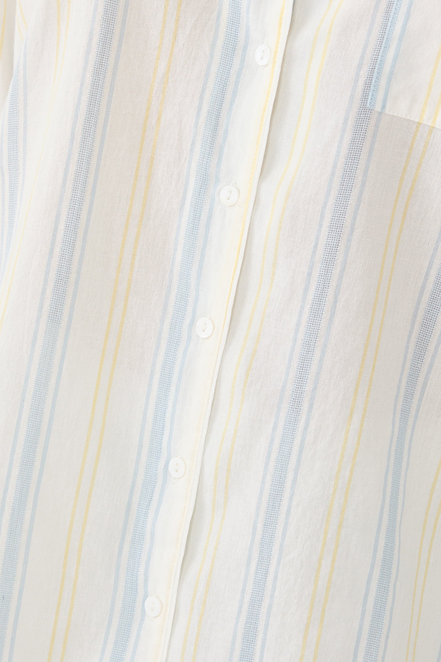 قميص بيجاما مخطط بقصة مريحة قطن عضوي