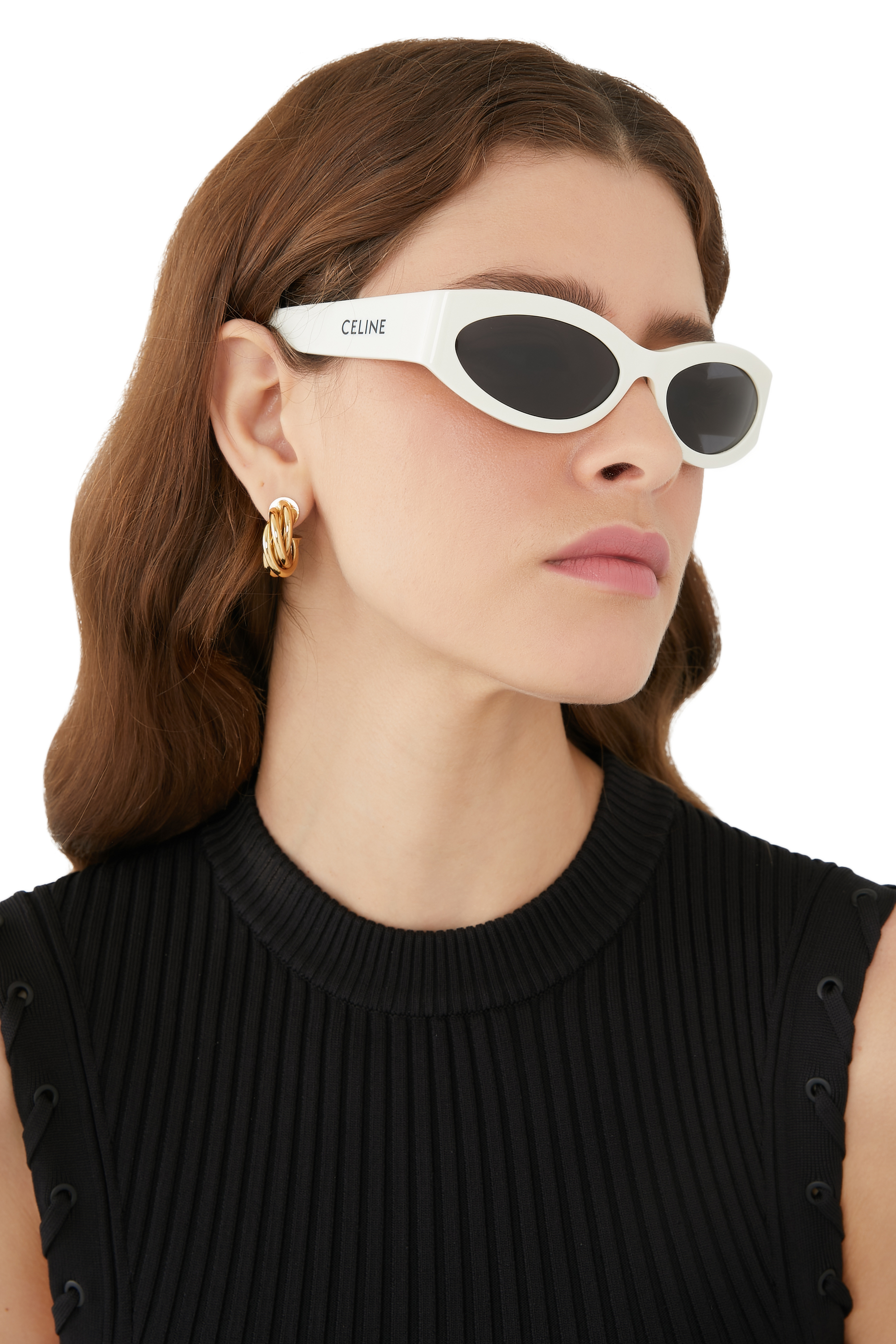 نظارة شمسية أحادية اللون بتصميم  فراشة منخفض