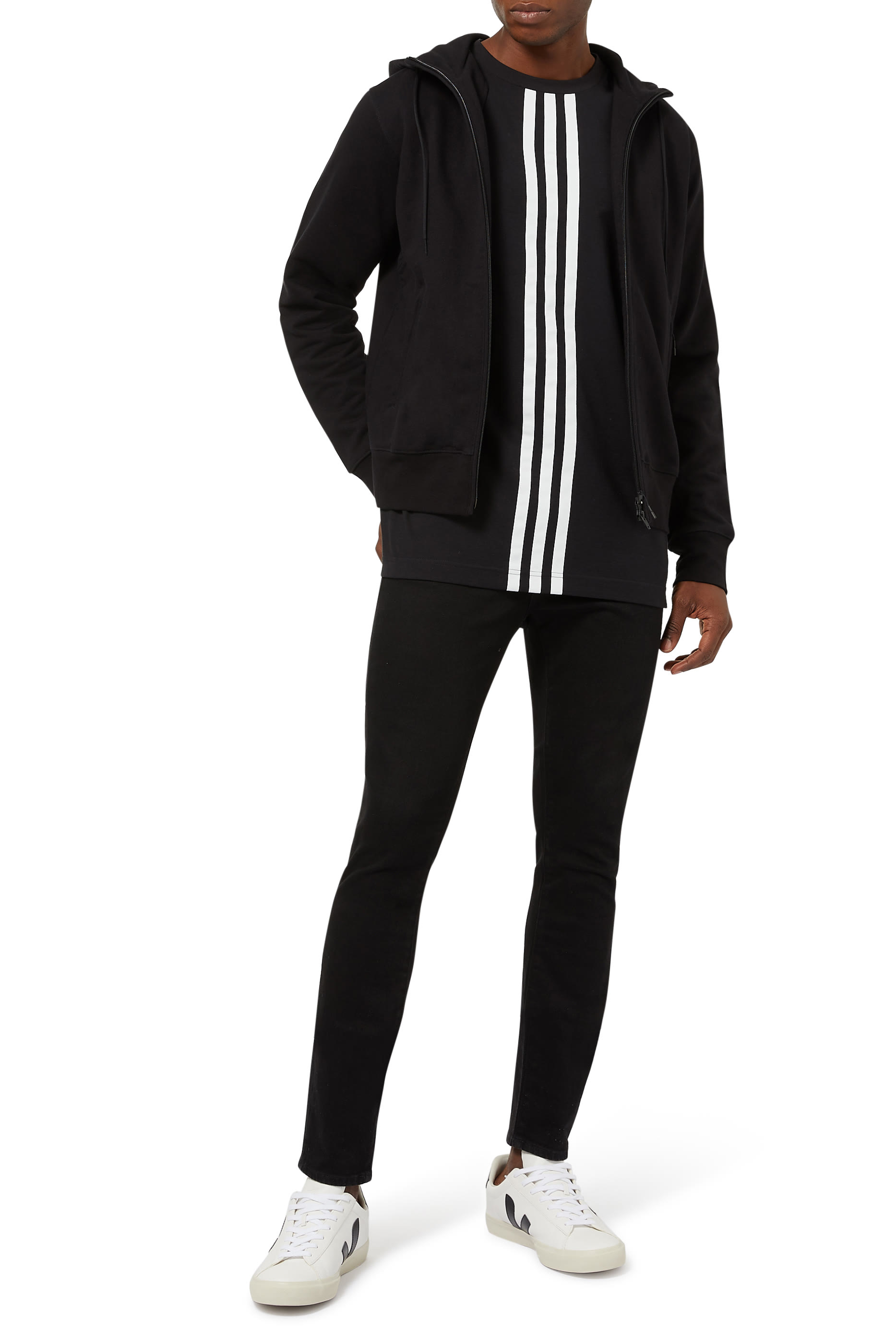 هودي بسحاب كامل بشعار الماركة من الخلف