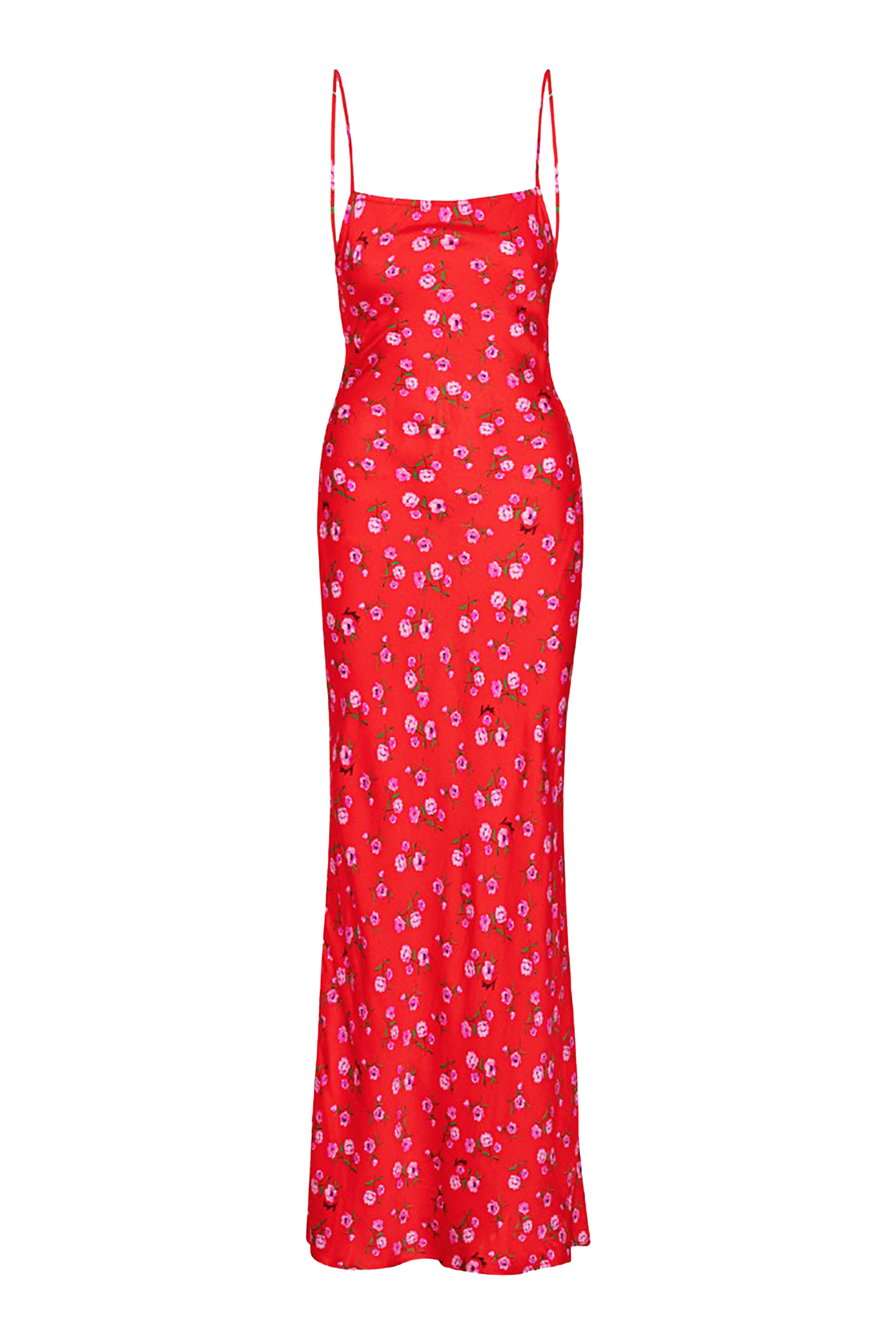 فستان طويل بطبعة