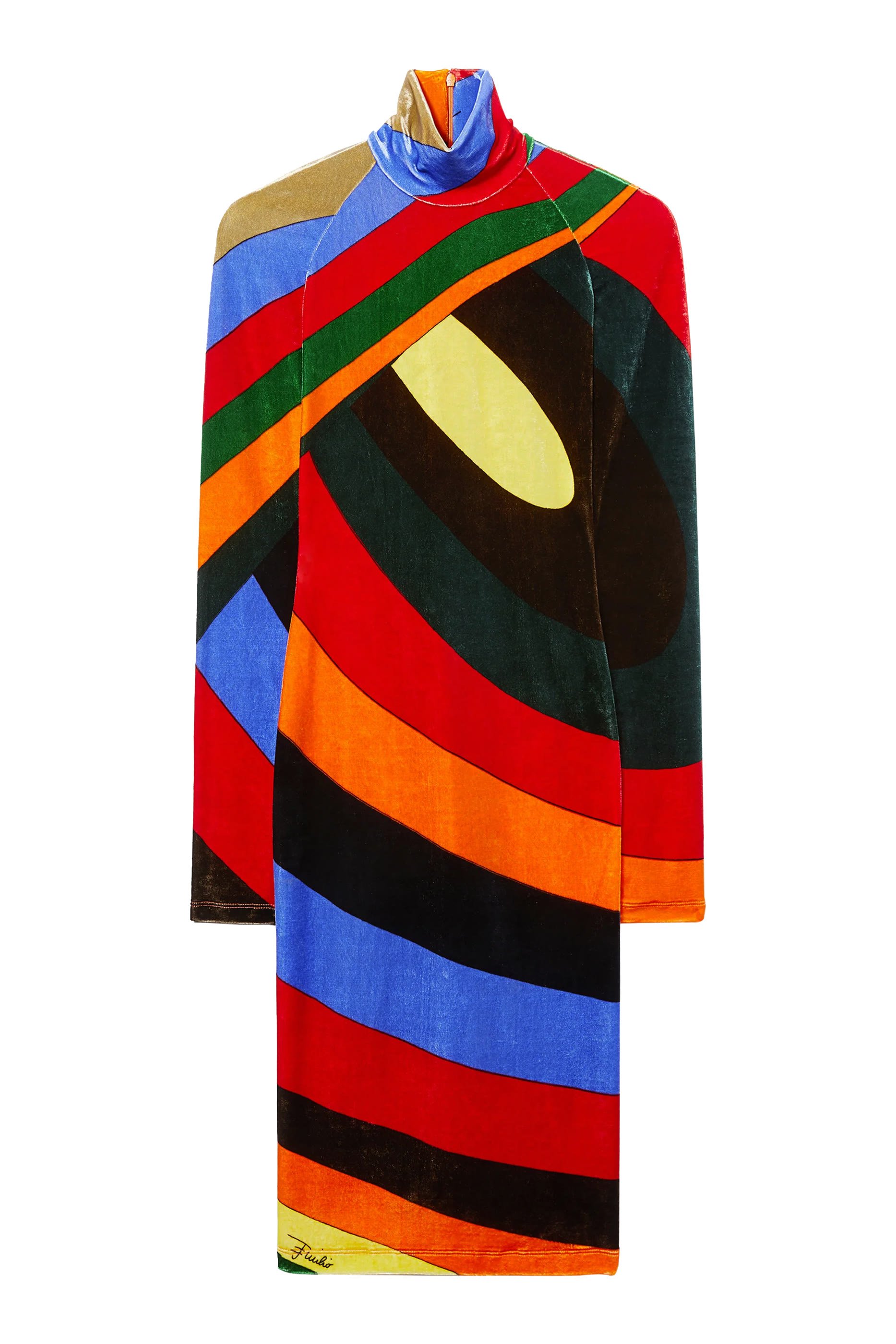 فستان بنقشة ايريد مخمل