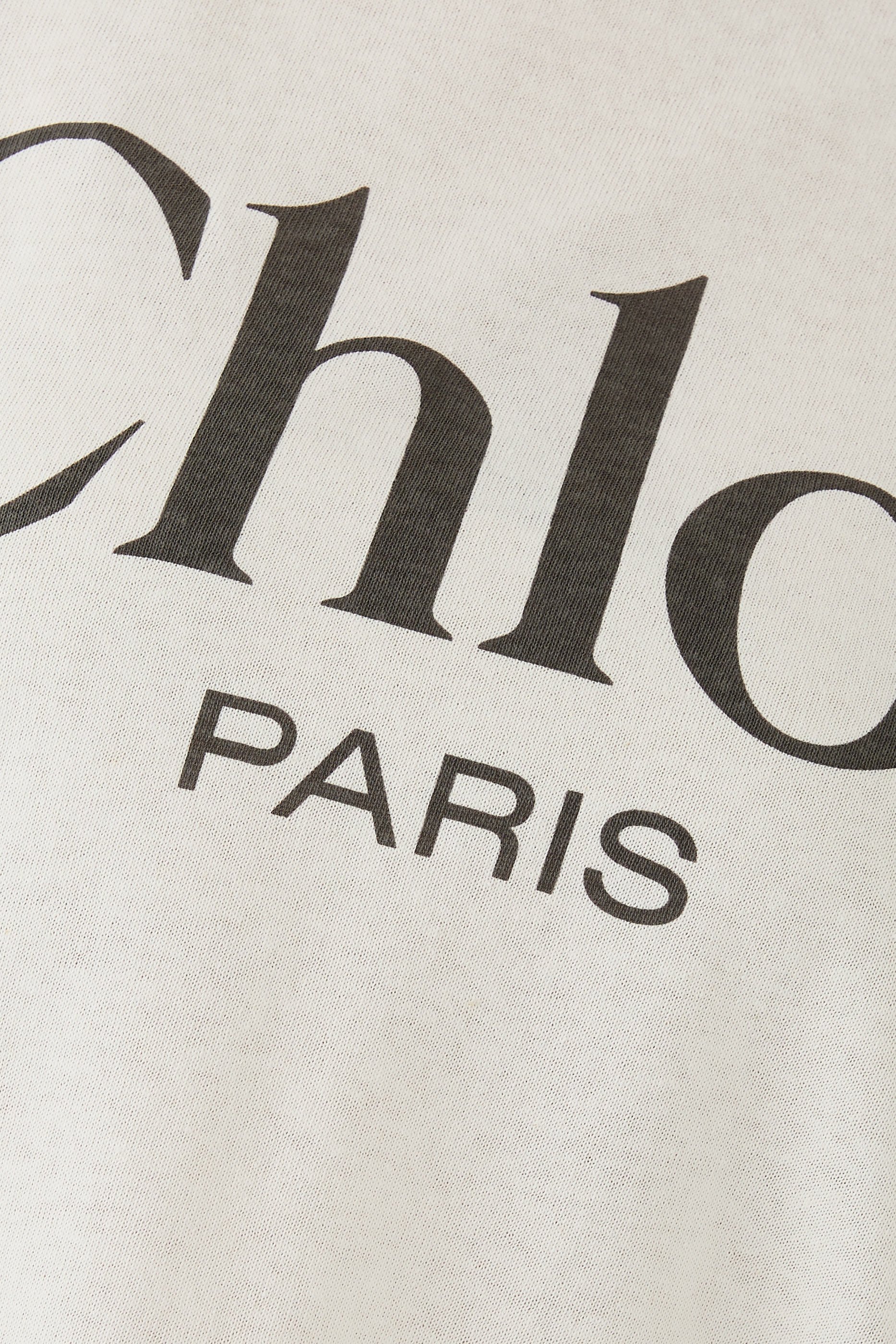 تيشيرت بطبعة شعار الماركة بحجم كبير قطن جيرسيه