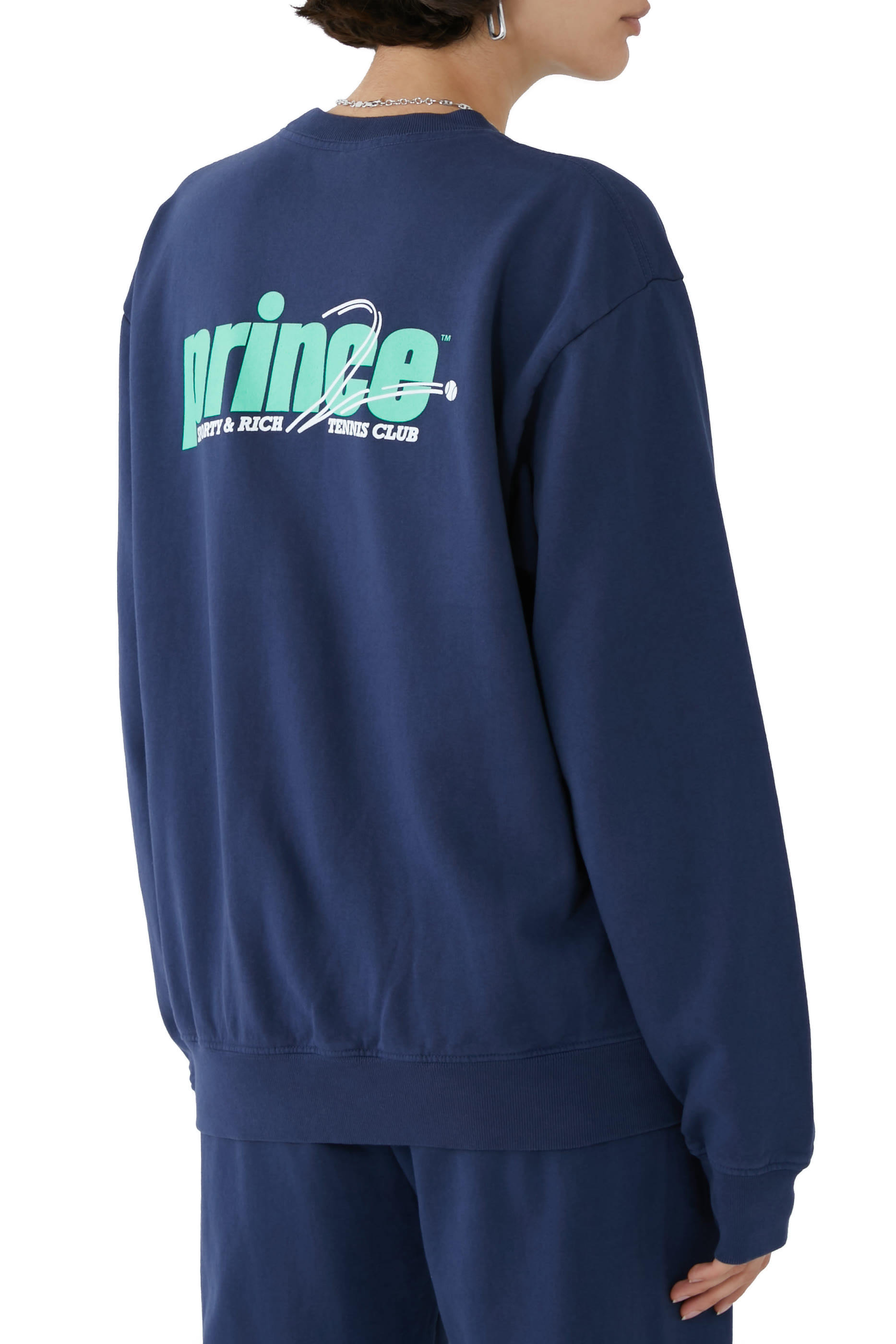 سويت شيرت ريباوند بياقة ضيقة قطن