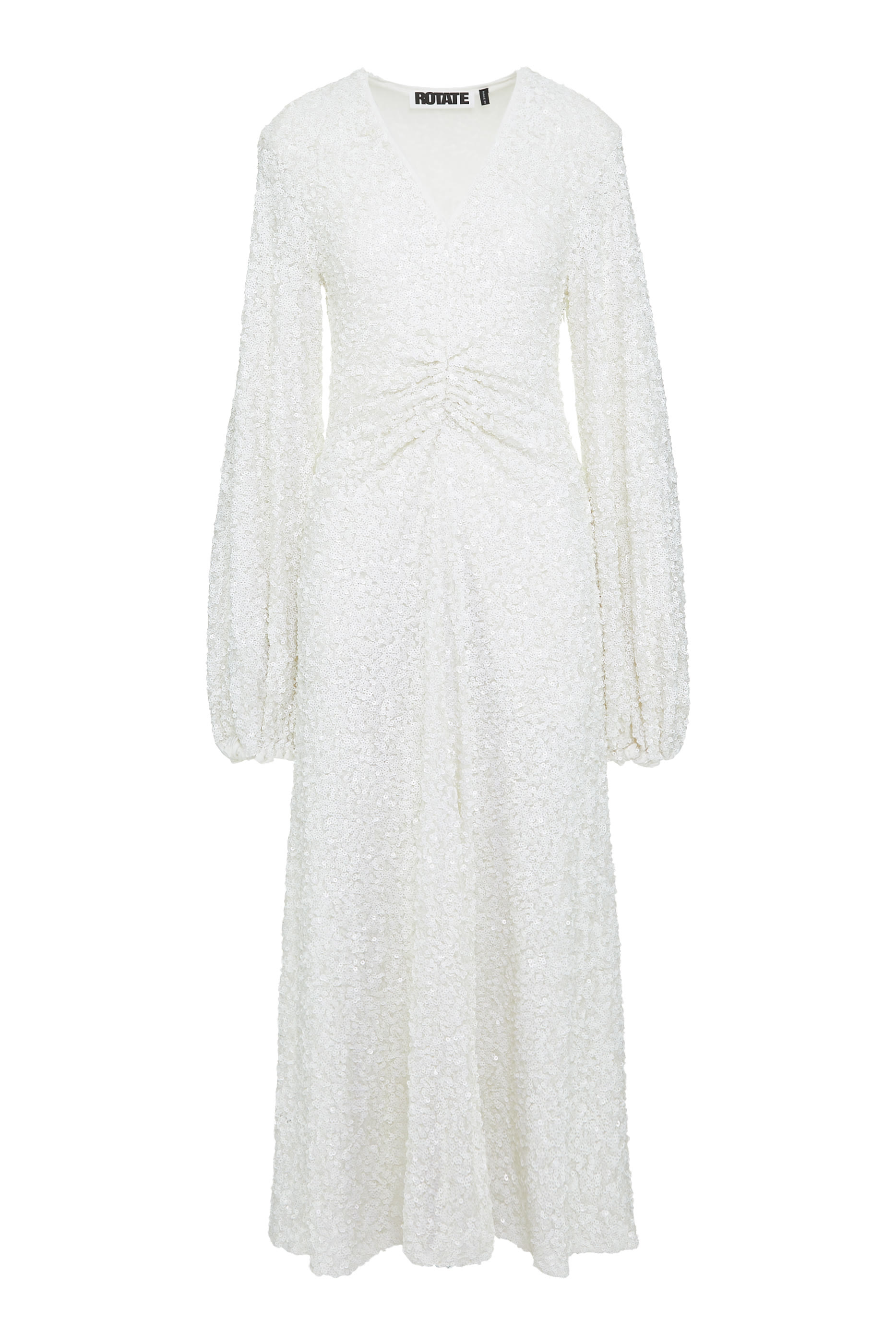 فستان سيرين متوسط الطول مطرز بالترتر